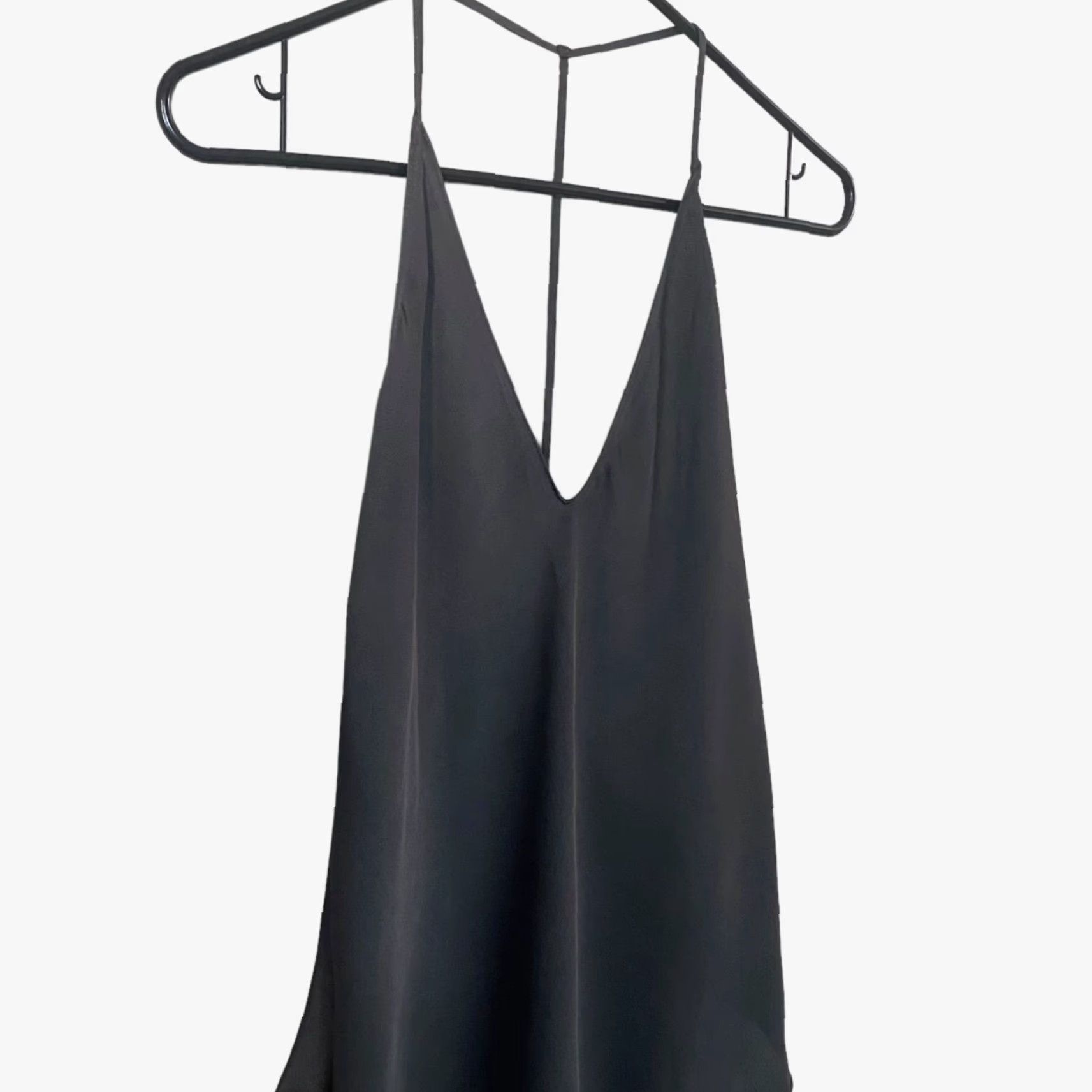 Vintage ASTR Flowy V-Neck T-Strap Slip Cami Tank Top Women's Size Small Gray Size S / US 4 / IT 40 - 4 Thumbnail