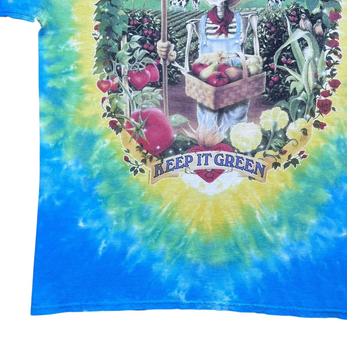 Liquid Blue Vintage 2000s Grateful Dead Liquid Blue Keep It Green TShirt Size US XL / EU 56 / 4 - 8 Thumbnail