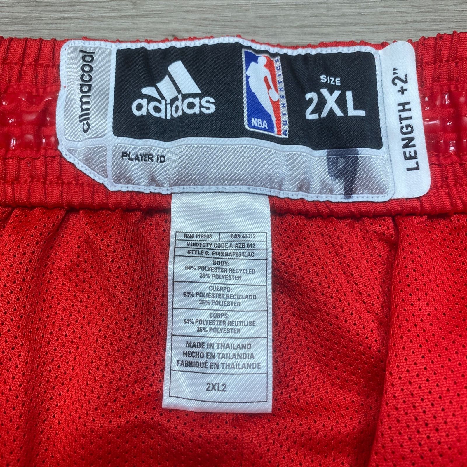 Adidas × NBA Adidas LA Clippers #9 Alan Anderson Team Shorts NBA 2XL +2 Size US 35 - 6 Thumbnail