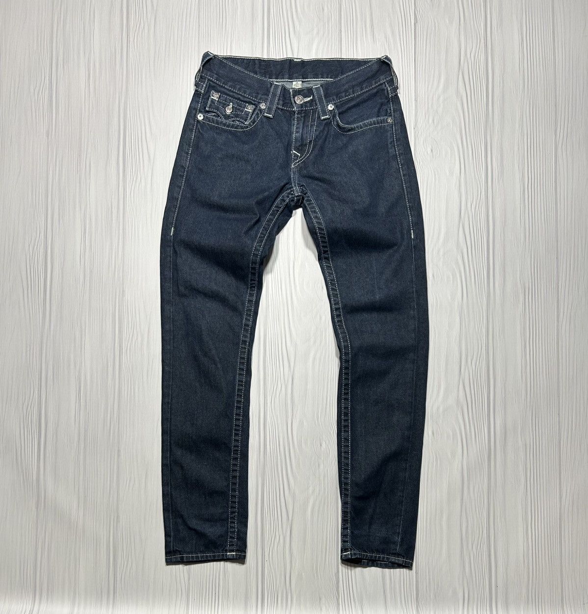 True Religion True Religion Skinny Short Inseam Natural Denim Pants Size28 Size 28" / US 6 / IT 42 - 8 Thumbnail