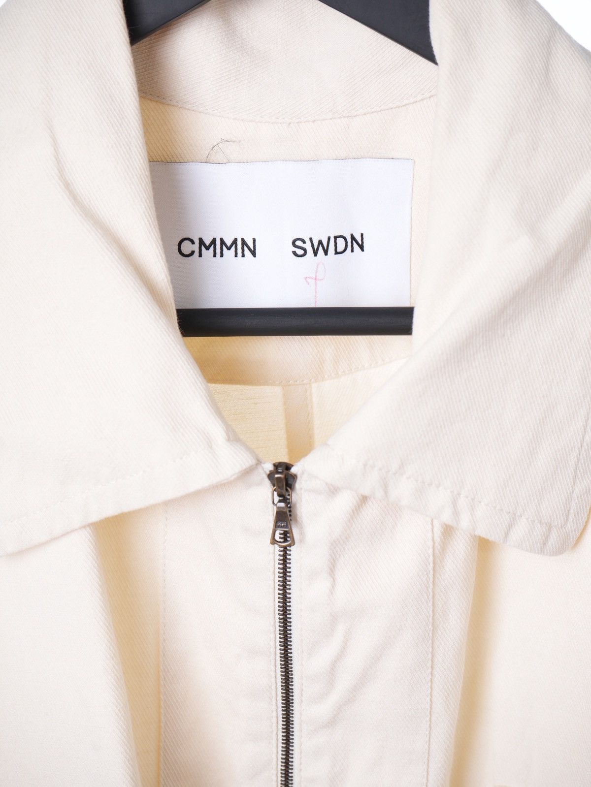 CMMN SWDN Cmon Swdn Full Zip Beige Denim jacket sz50 Size US M / EU 48-50 / 2 - 3 Thumbnail