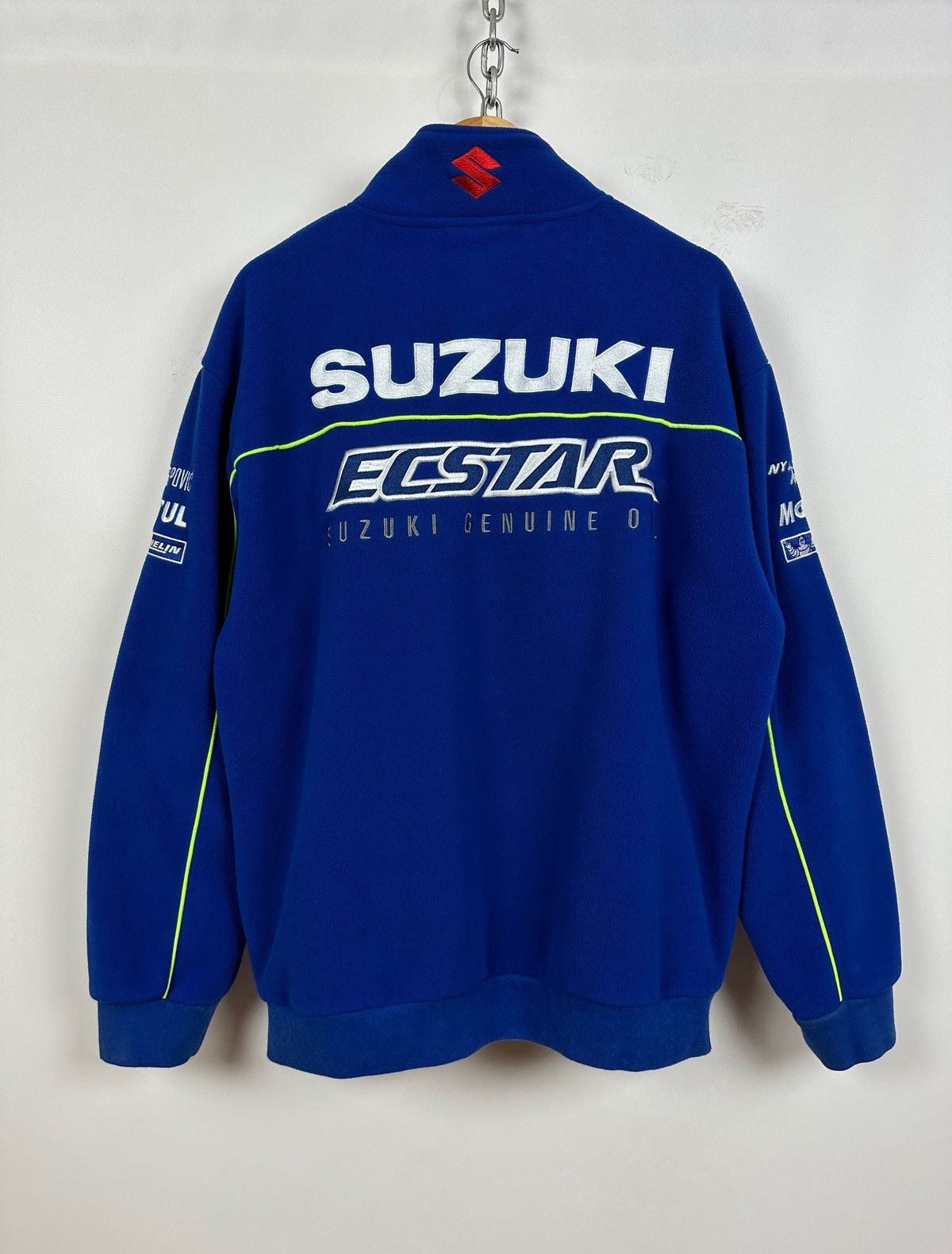 Vintage Vintage Suzuki Ecstar Michelin Racing Zip Fleece Jacket Size US XL / EU 56 / 4 - 2 Thumbnail