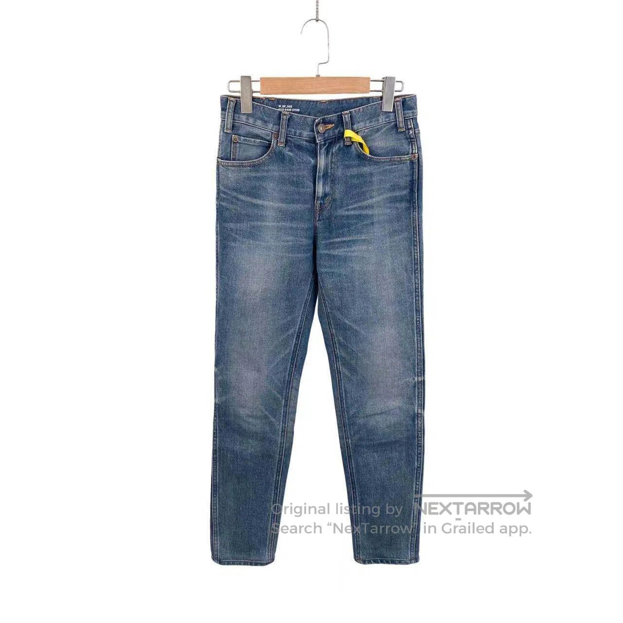 Celine Celine Leather logo jeans| Size 27" / US 4 / IT 40 - 1 Thumbnail