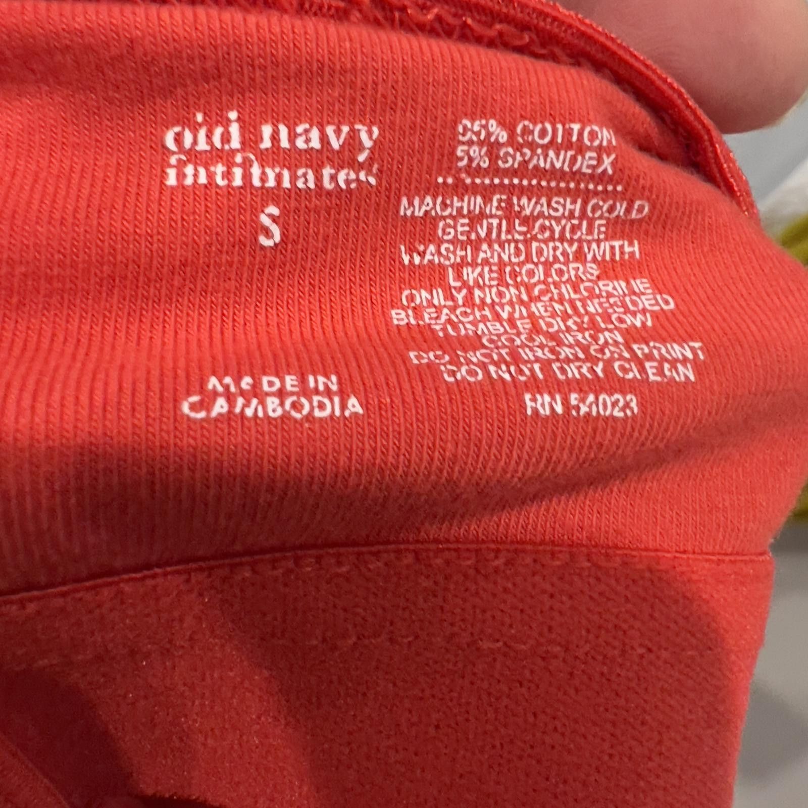 Old Navy Old Navy Intimates Red Cotton Spandex Camisole Tank Top Size Size ONE SIZE - 3 Thumbnail