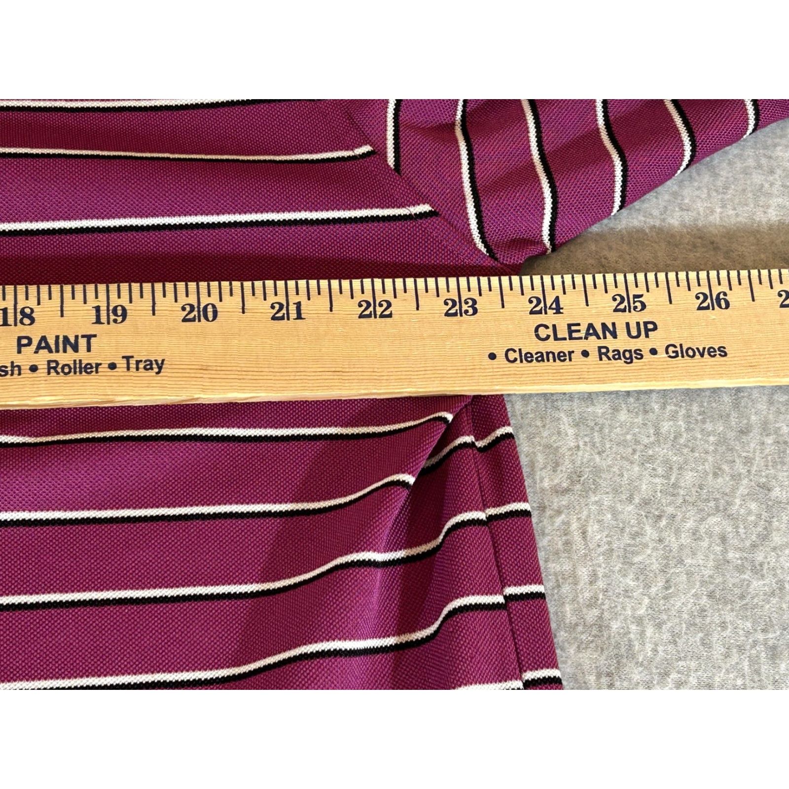 Peter Millar VINTAGE? No — Peter Millar Purple Stripe Polo Shirt Mens L Summer Comfort Golf Stretch Shirt Mens Large Purple Striped Knit Polo Size US L / EU 52-54 / 3 - 4 Thumbnail