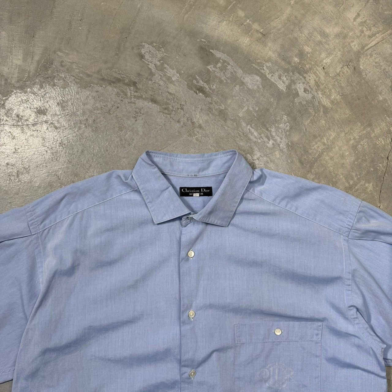 Christian Dior Monsieur 👔 Dior Christian Dior Short Sleeve Logo Embroidered Shirt Size US XL / EU 56 / 4 - 3 Thumbnail