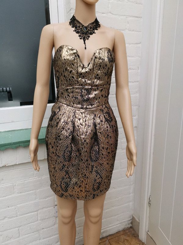 Vintage Lipsy strapless jacquard dress size 8 Size M / US 6-8 / IT 42-44 - 1 Thumbnail
