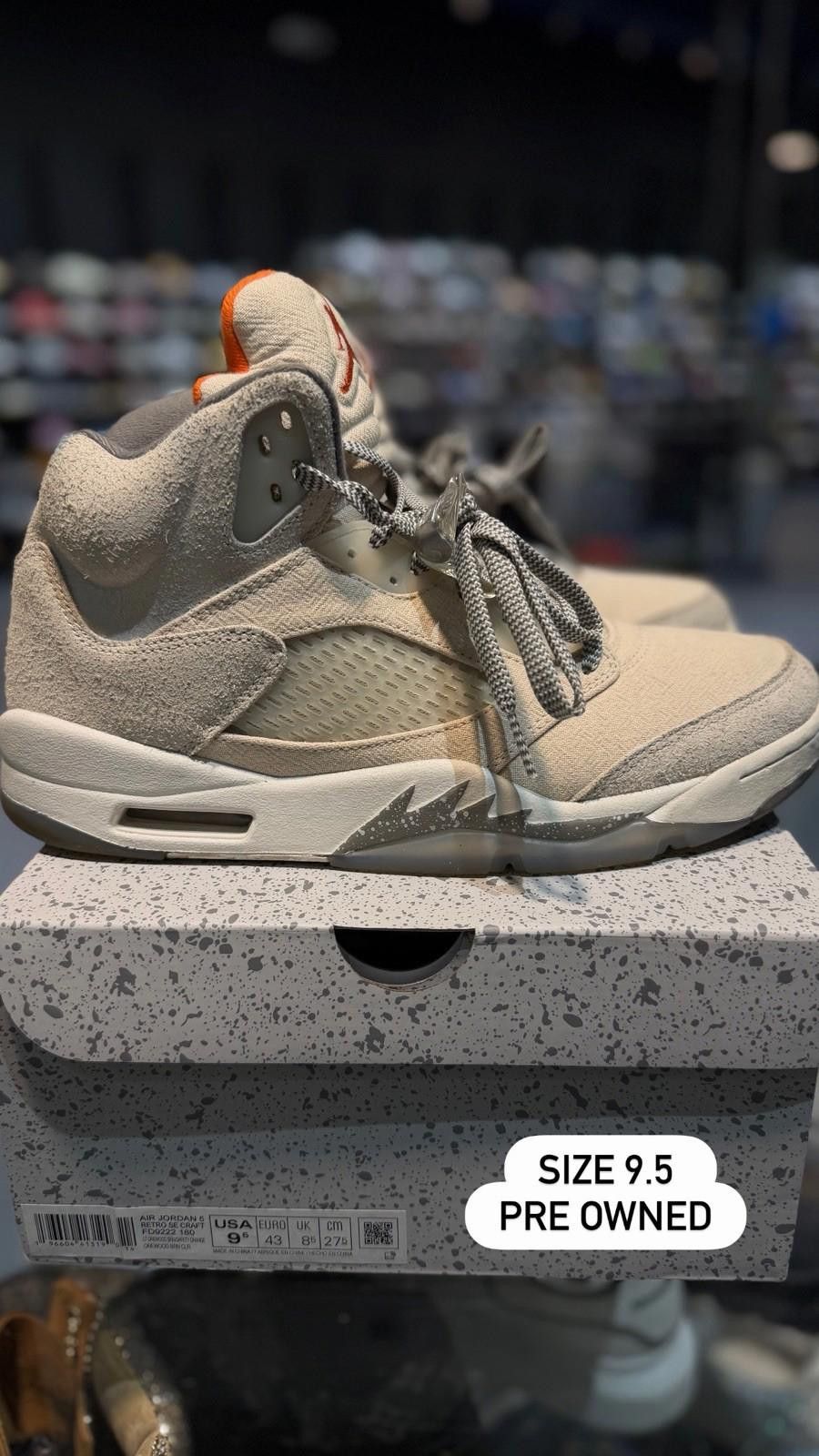 Jordan Brand Size 9.5 - Air Jordan 5 Retro SE Craft Light Orewood Brown Size US 9.5 / EU 42-43 - 3 Thumbnail