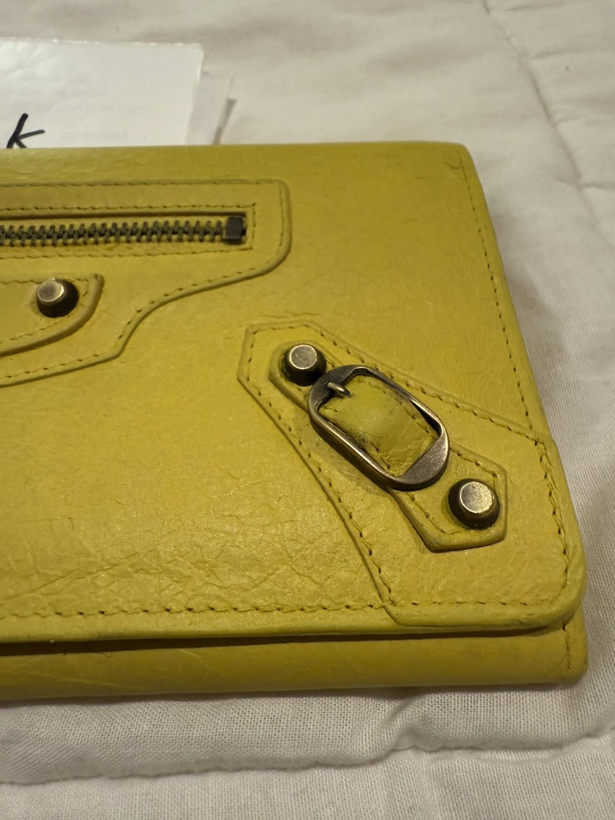 Balenciaga Balenciaga Le City Money Long Wallet Yellow Size ONE SIZE - 5 Thumbnail
