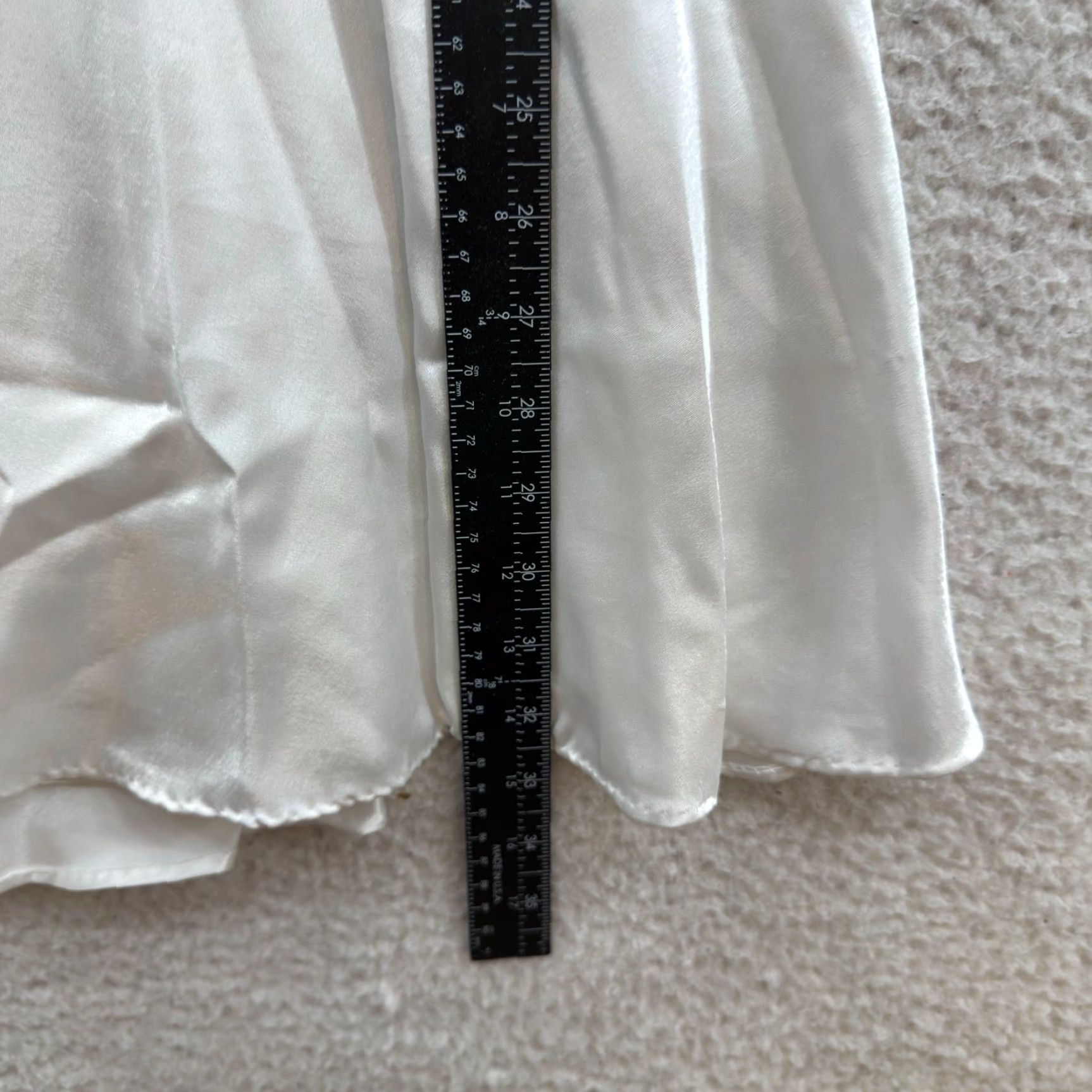 Vintage VINTAGE Cinema Etoile Slip Dress White Satin S Women's Small Ballerina Fairy Princess Coquette Victorian -Stain at Bottom- Size S / US 4 / IT 40 - 5 Thumbnail