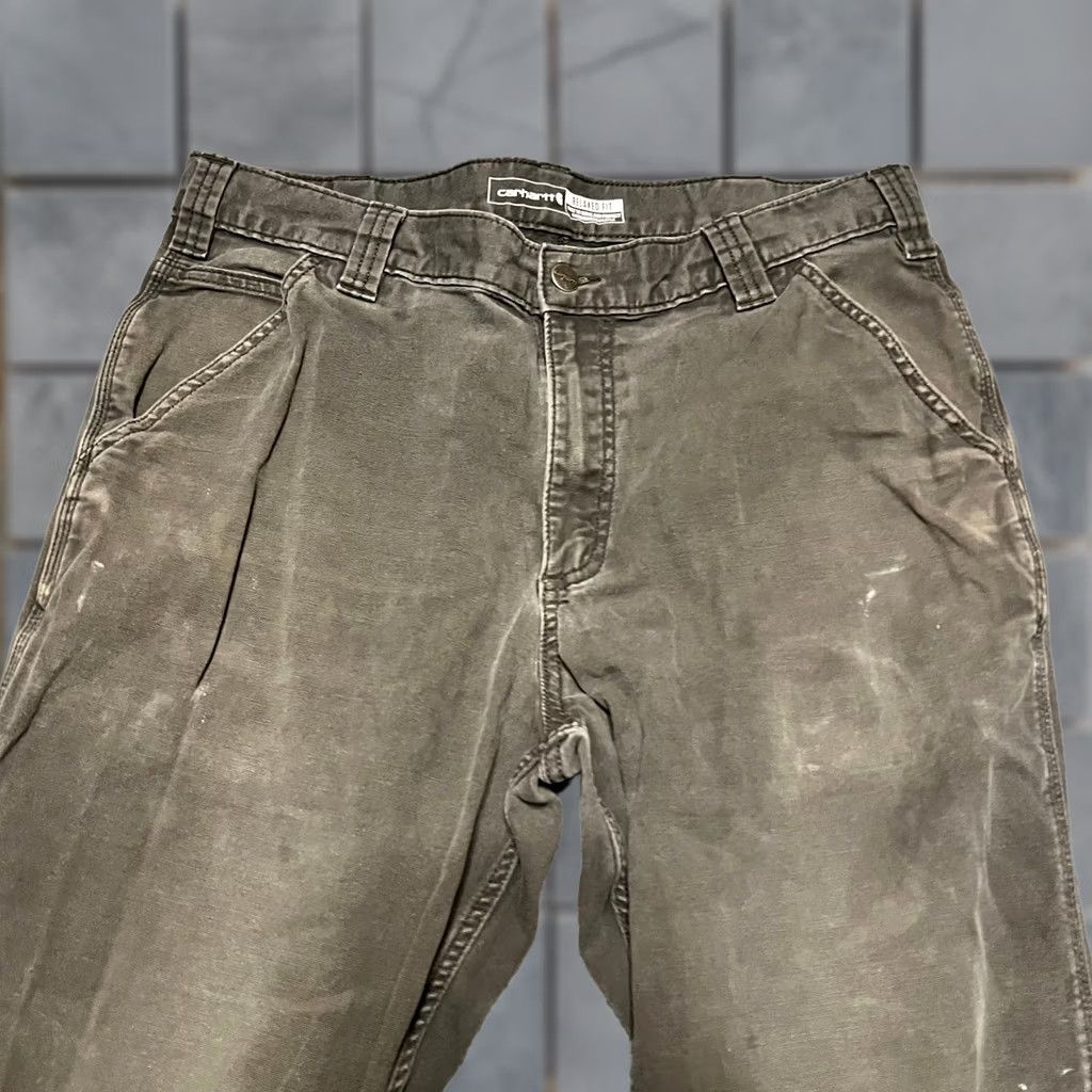 Carhartt Carhartt Pants Mens 36 x30 Relaxed Work Distressed Rugged Flex Gray 36 Regular Carpenter Mens Size US 36 / EU 52 - 1 Thumbnail