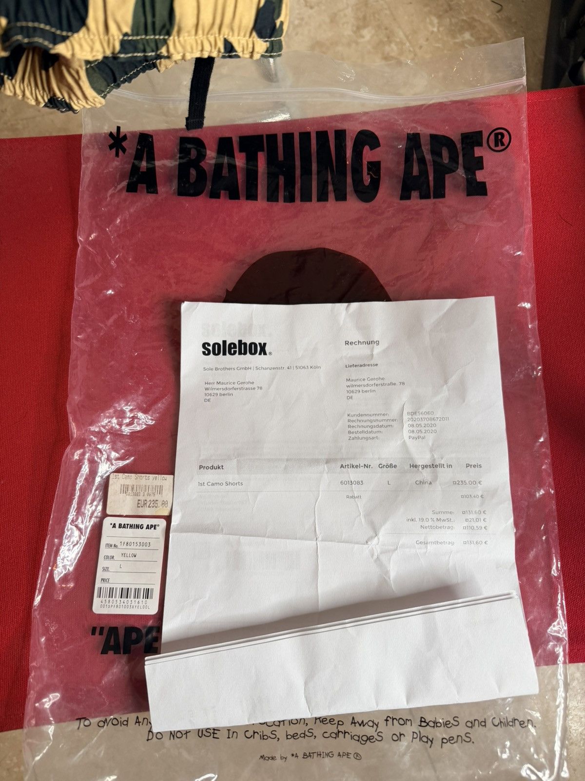 Bape Bape 1st Camo Drawstring shorts Size US 34 / EU 50 - 3 Thumbnail