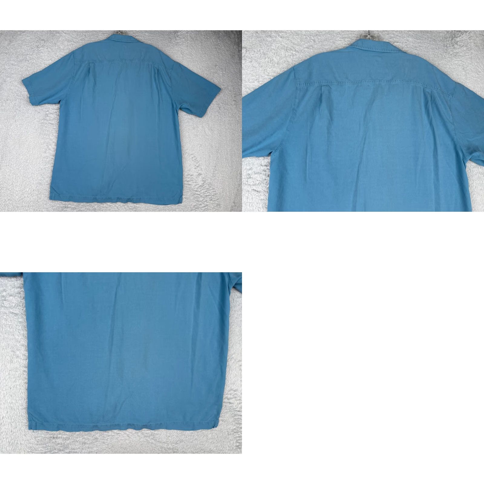 Tommy Bahama Tommy Bahama Shirt Men Large Blue 100% Silk Button Up Hawaiian Camp Pocket Mens Size US L / EU 52-54 / 3 - 9 Thumbnail