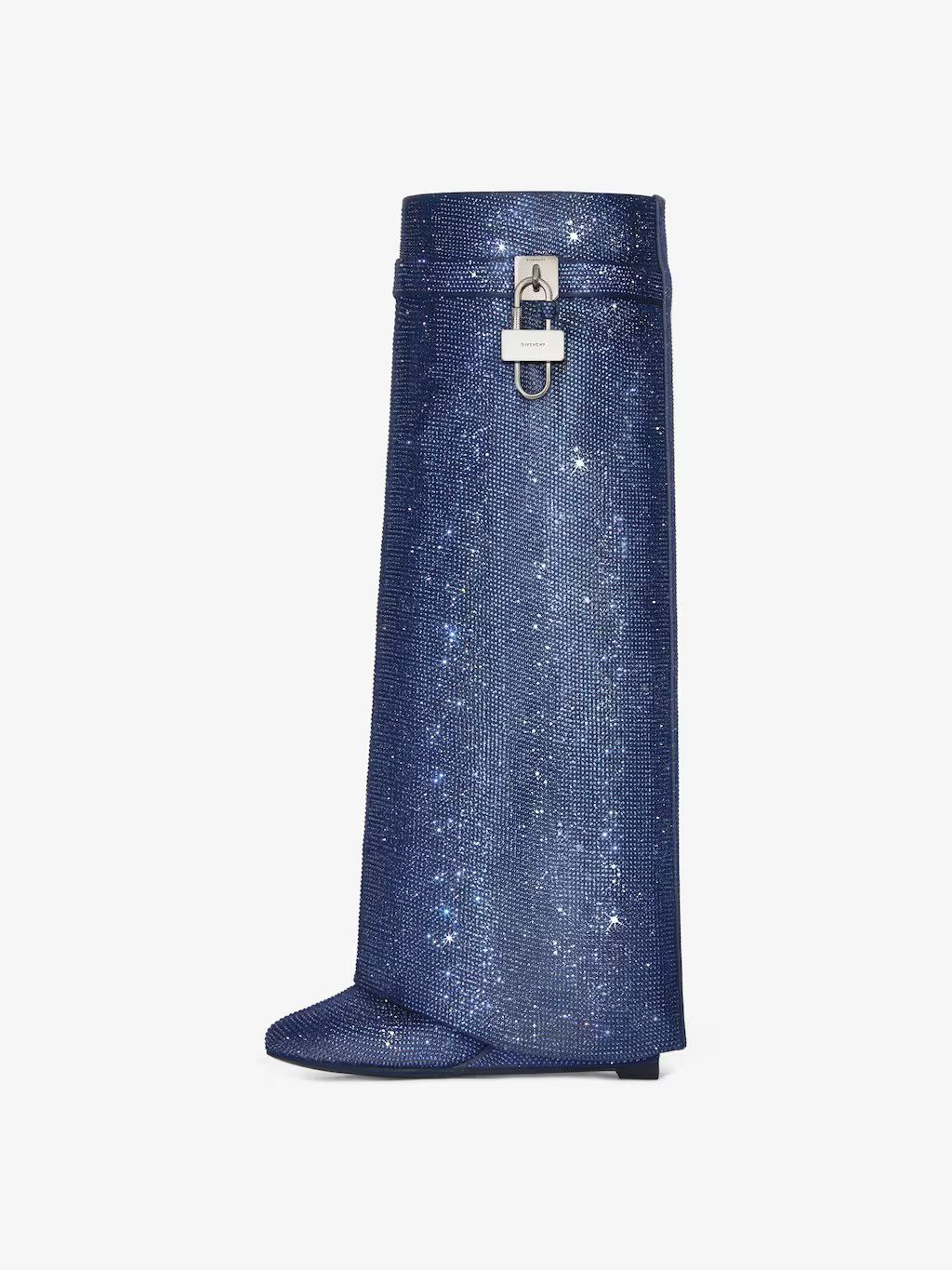 Givenchy o1w1db10525 Shark Lock Pant Boots 90mm in Blue Size US 8 / IT 38 - 2 Thumbnail