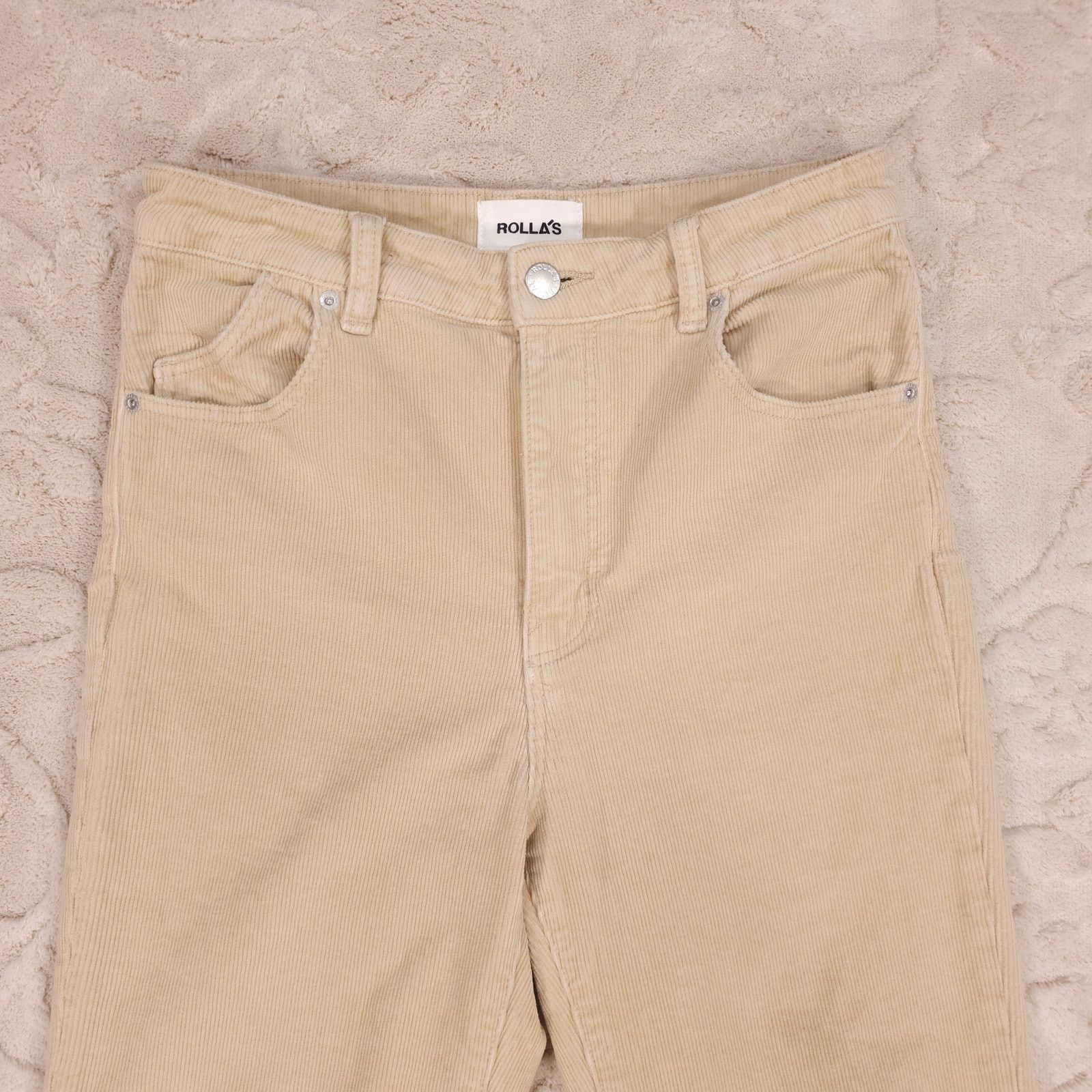 Rolla's Rolla's Straight Leg Corduroy Pants Stone Beige Sz 28 Size 28" / US 6 / IT 42 - 2 Thumbnail