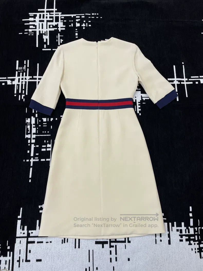 Gucci Gucci Beige gold button dress Size XS / US 0-2 / IT 36-38 - 3 Thumbnail