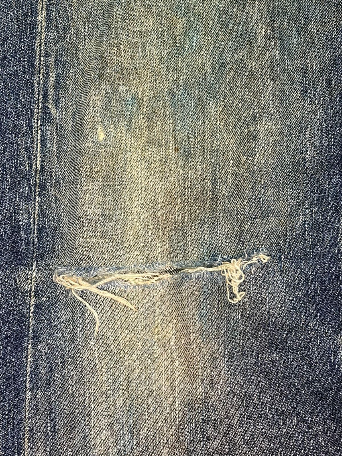 Levi's Vintage 90s Levis 503B Big E Selvedge Distress Loose Jeans Size US 30 / EU 46 - 3 Thumbnail