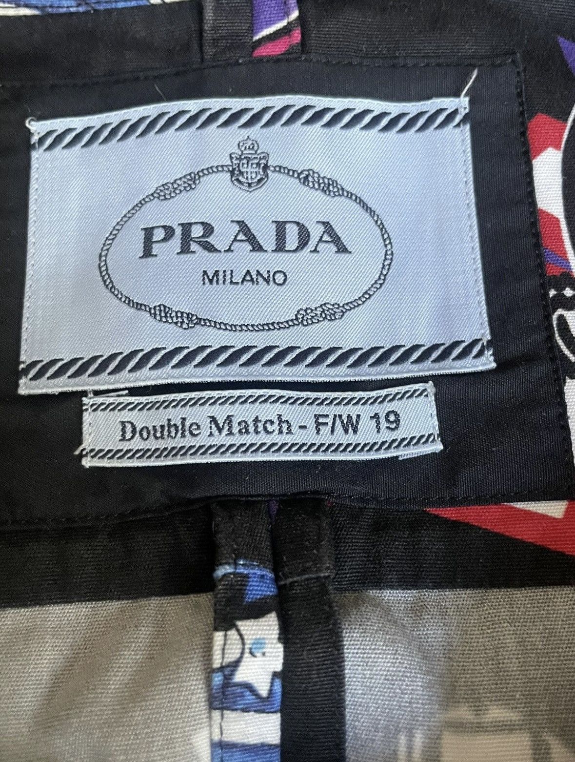 Prada Double Match Poplin Hearts Shirt Size US M / EU 48-50 / 2 - 3 Thumbnail