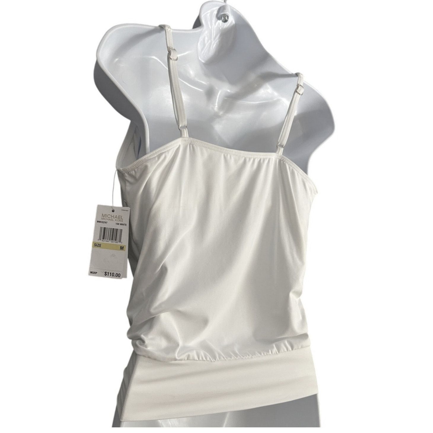 Michael Kors Michael Kors Tankini Swim Top Size M, White, Gold Grommets Size M / US 6-8 / IT 42-44 - 5 Thumbnail