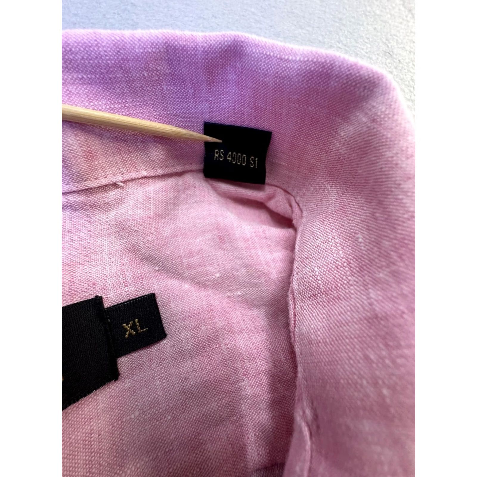 BUGATCHI Bugatchi Uomo Shirt Mens XL Pink Short Sleeve Button Front Casual Size US XL / EU 56 / 4 - 4 Thumbnail