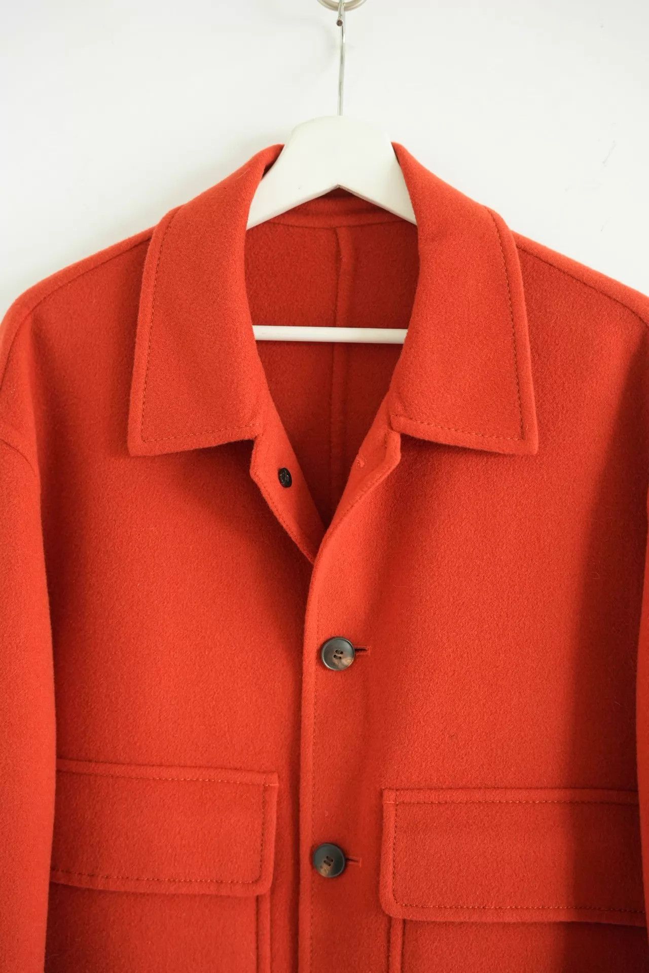 AMI Ami Coral Double-Pocket Wool-Cashmere Jacket Sz 50 Size US M / EU 48-50 / 2 - 4 Thumbnail