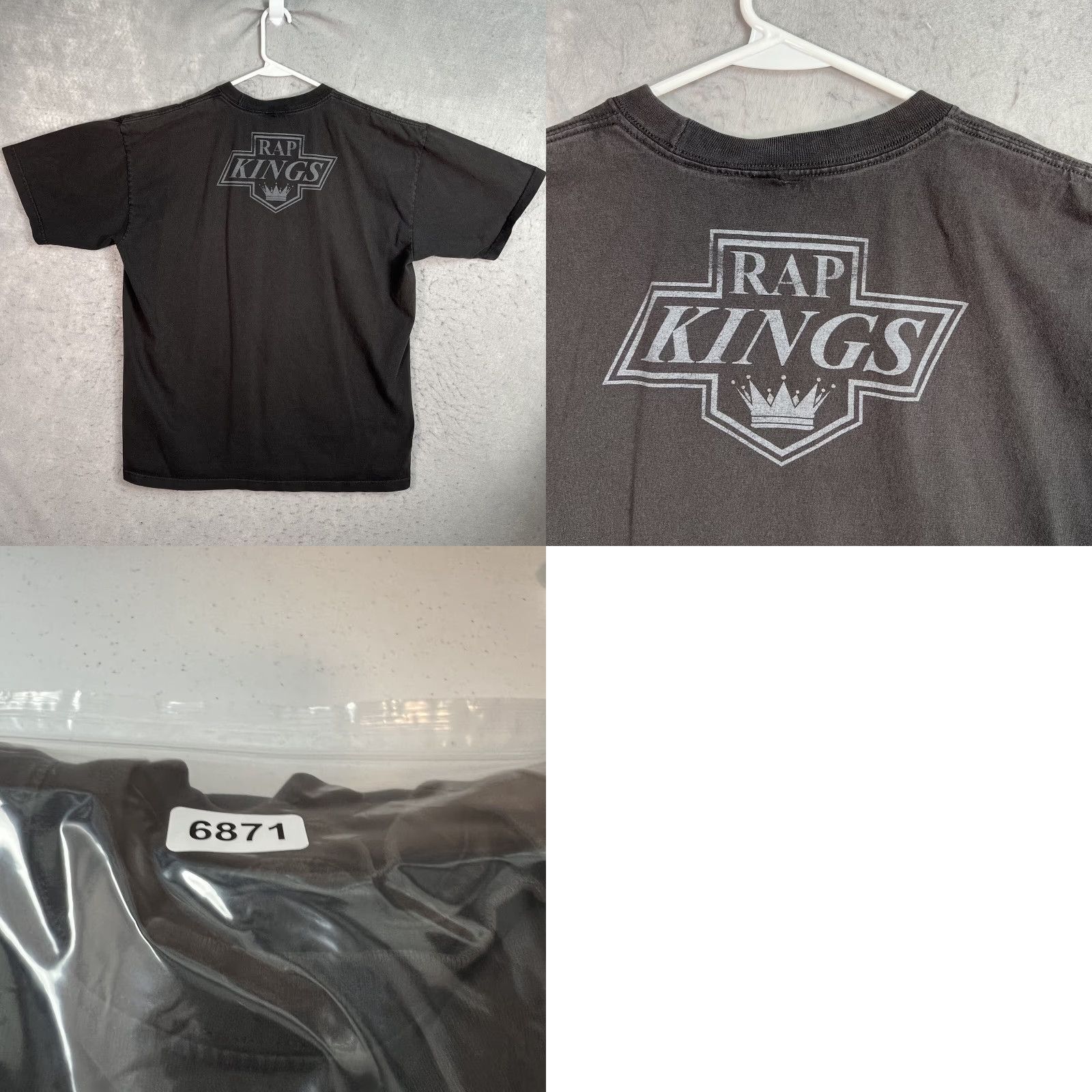 Vintage VINTAGE Rap Kings T Shirt Adult XL Black Mens Size US XL / EU 56 / 4 - 8 Thumbnail