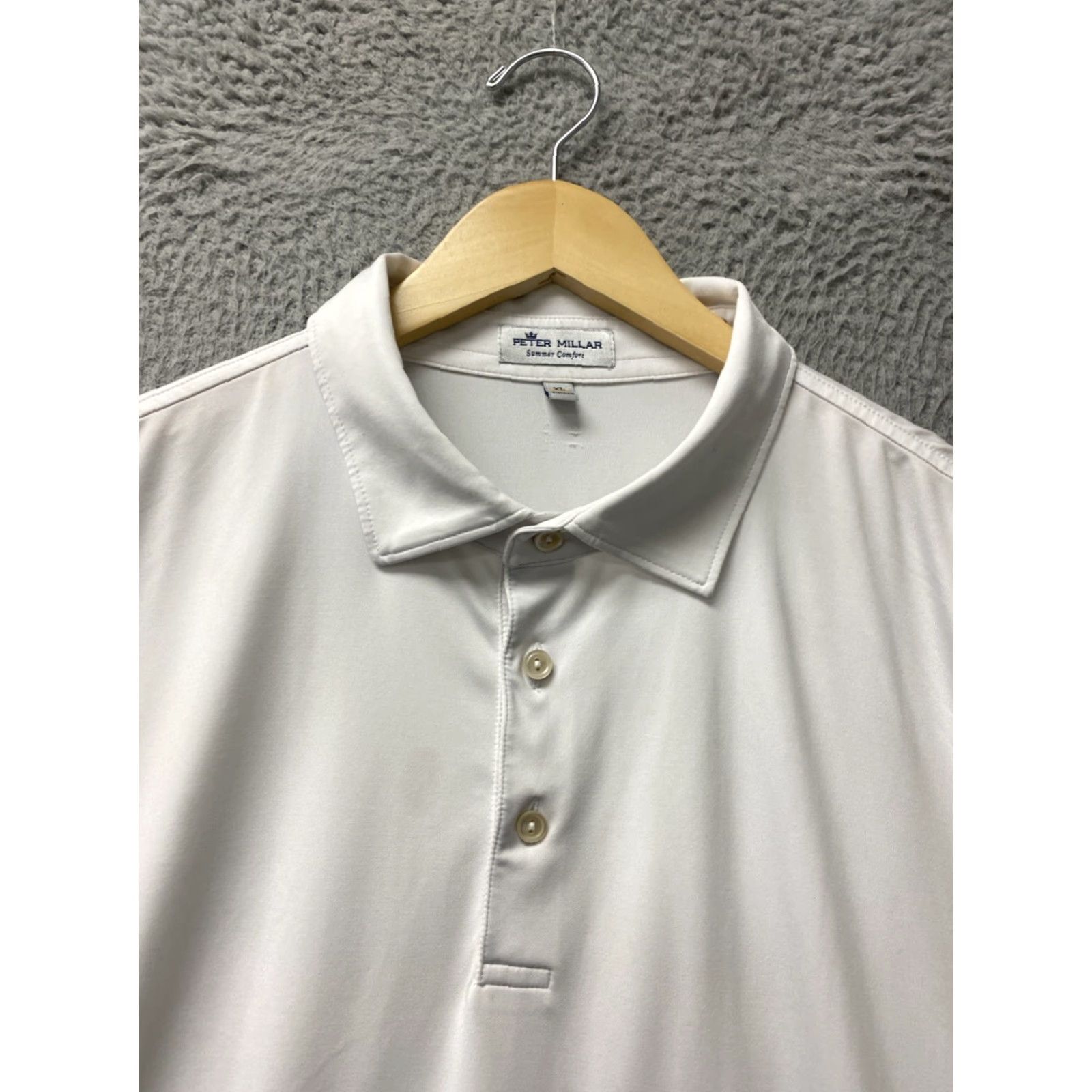 Peter Millar Peter Millar Polo Shirt Men's XL Summer Comfort Performance Stretch White/134-17 Size US XL / EU 56 / 4 - 4 Thumbnail