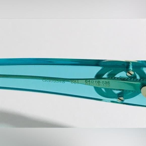 Gucci GUCCI GG0954S 001 Prestige Light Blue Sunglasses","descripti Size ONE SIZE - 2 Thumbnail