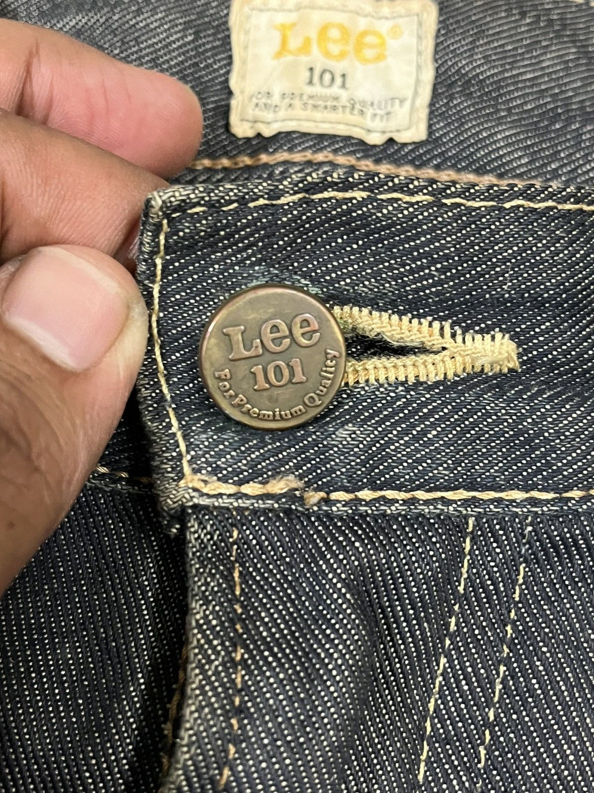 Lee Vintage Lee 101 Thight Narrow Denim Size US 33 - 3 Thumbnail