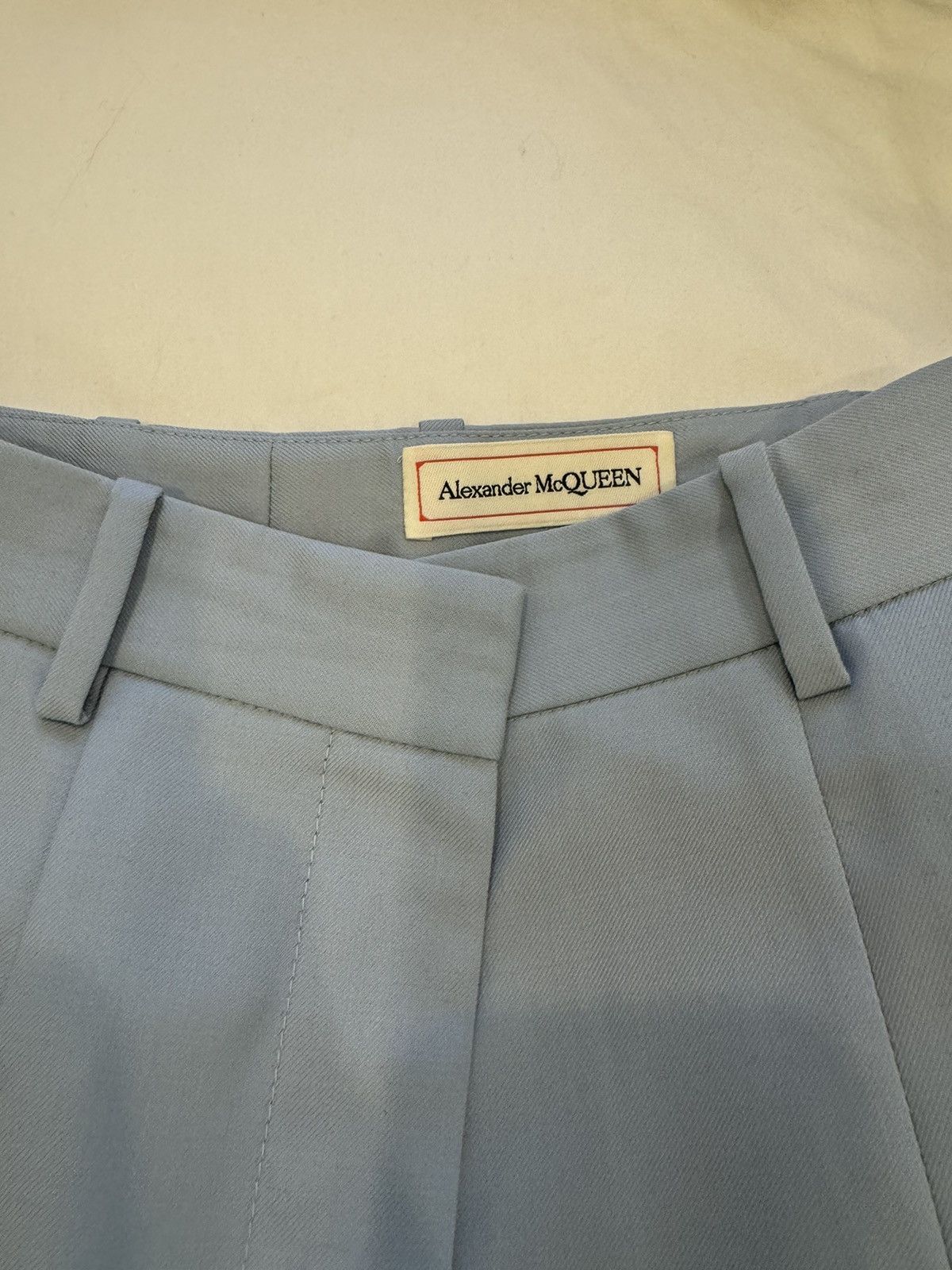 Alexander McQueen Light blue Alexander McQueen Trouser Size 26" / US 2 / IT 38 - 2 Thumbnail