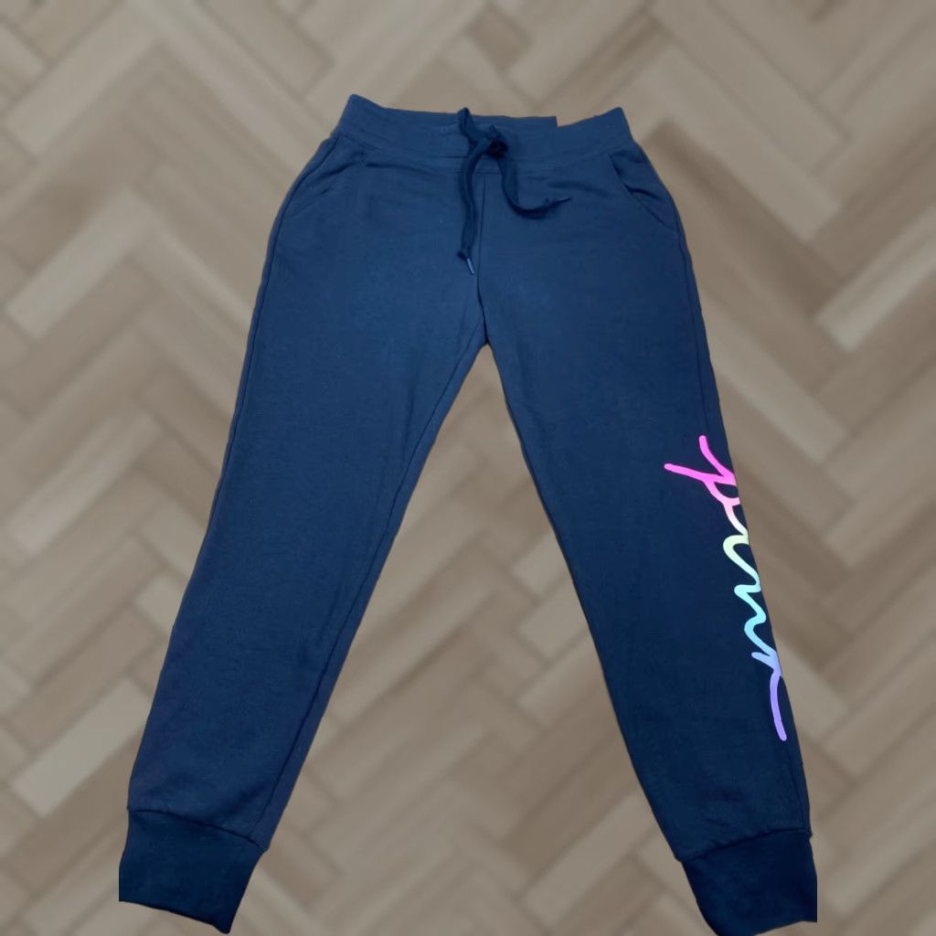 Victoria's Secret NWT Victoria's Secret Joggers Women Small Black Casual NWT Pink Logo Athleisure Pants Size 28" / US 6 / IT 42 - 1 Thumbnail