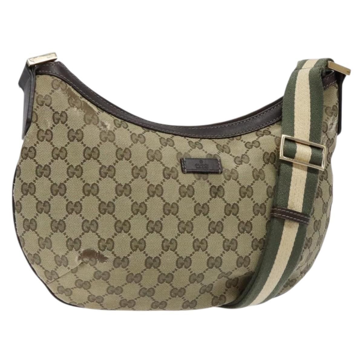 Gucci GUCCI GG Canvas Shoulder Bag Beige Gold Size ONE SIZE - 1 Thumbnail