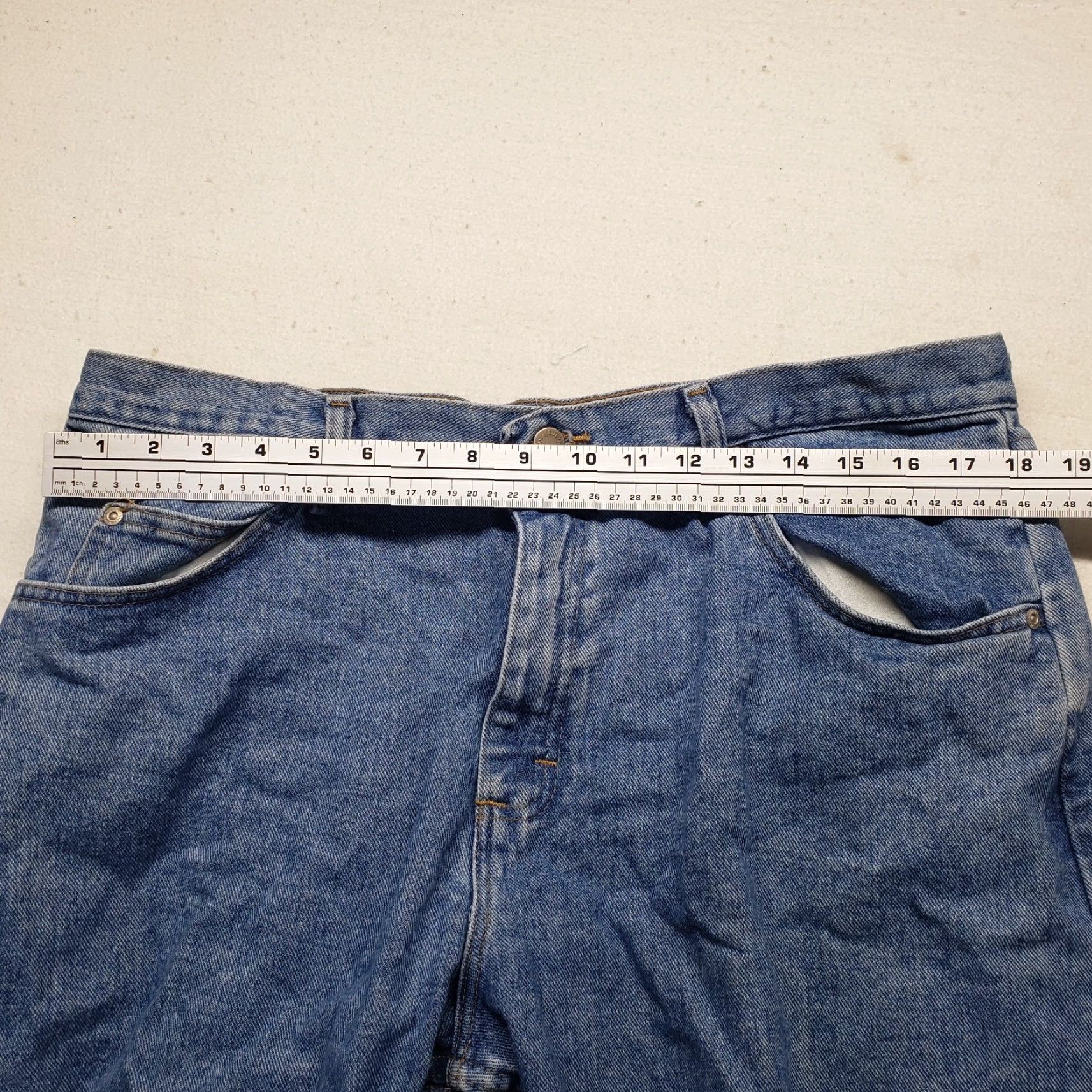 Wrangler VINTAGE Wrangler Authentic Jeans - Men’s Relaxed Fit Straight Leg Denim Pants 38x29 Blue Size US 38 / EU 54 - 4 Thumbnail