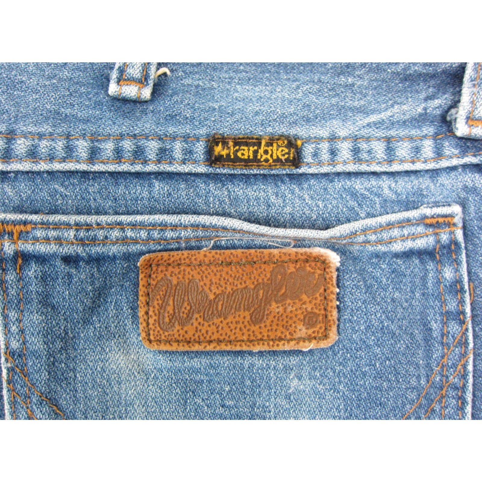 Wrangler VINTAGE Wrangler Jeans Men Regular Blue 30 x 31 Denim Straight 5-Pocket Retro Size US 30 / EU 46 - 3 Thumbnail