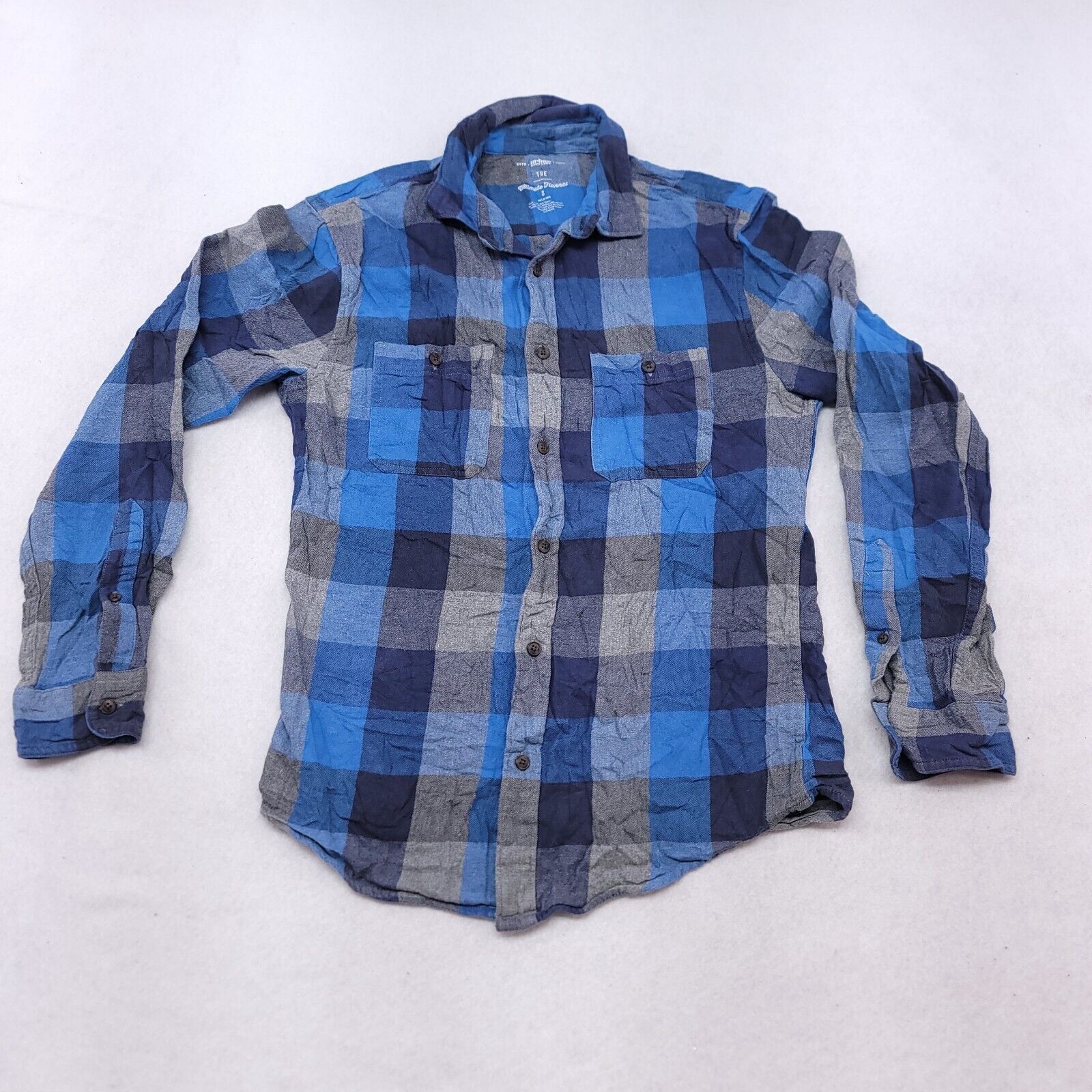 Urban Pipeline Urban Pipeline Gingham Flannel Shirt Mens Size Small S Blue Size US S / EU 44-46 / 1 - 2 Thumbnail