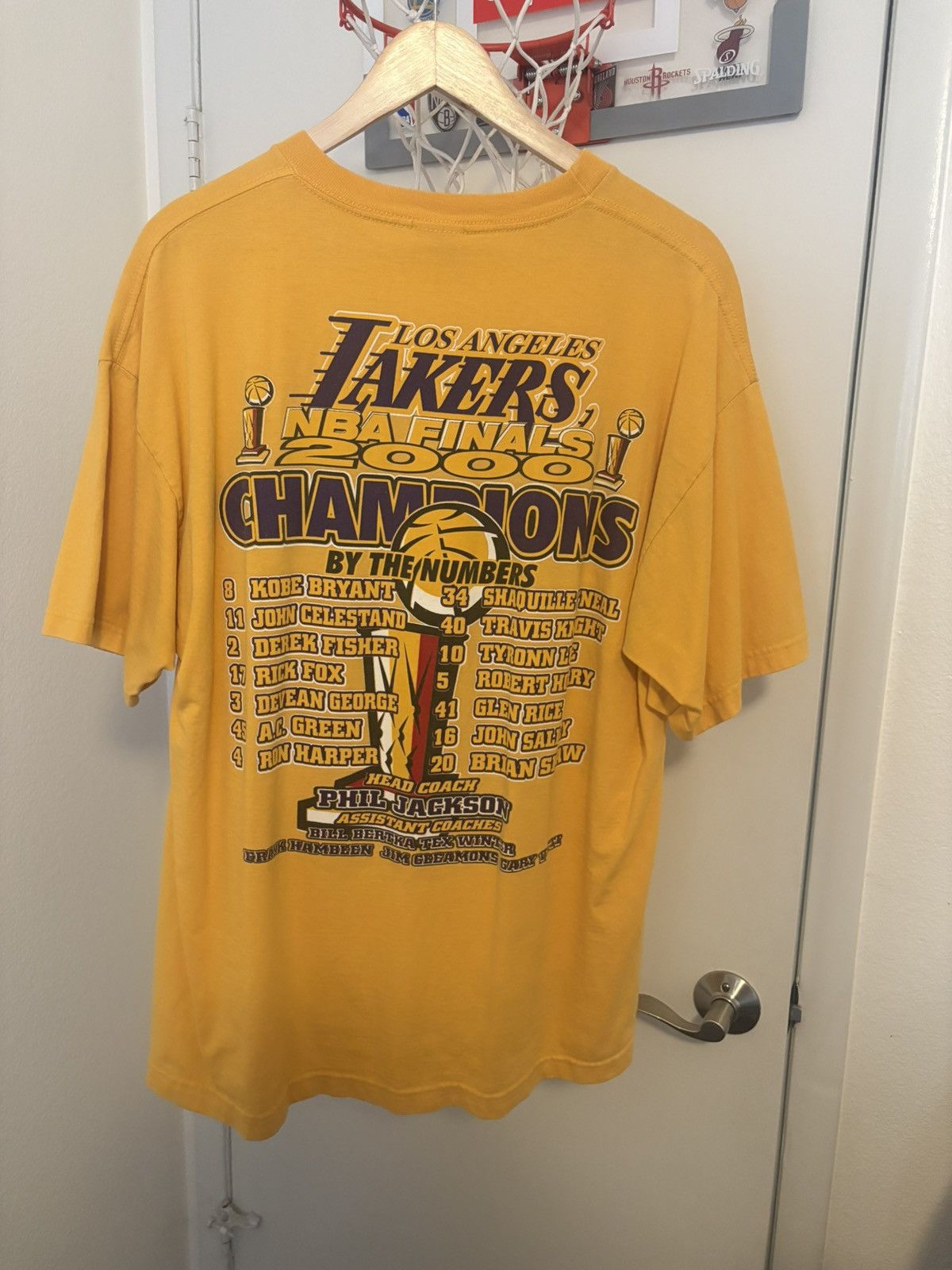 AAA × NBA × Vintage Vintage 2000 Lakers Championship Tee Kobe x Shaq Rap Tee 1/1 Size US XL / EU 56 / 4 - 2 Thumbnail