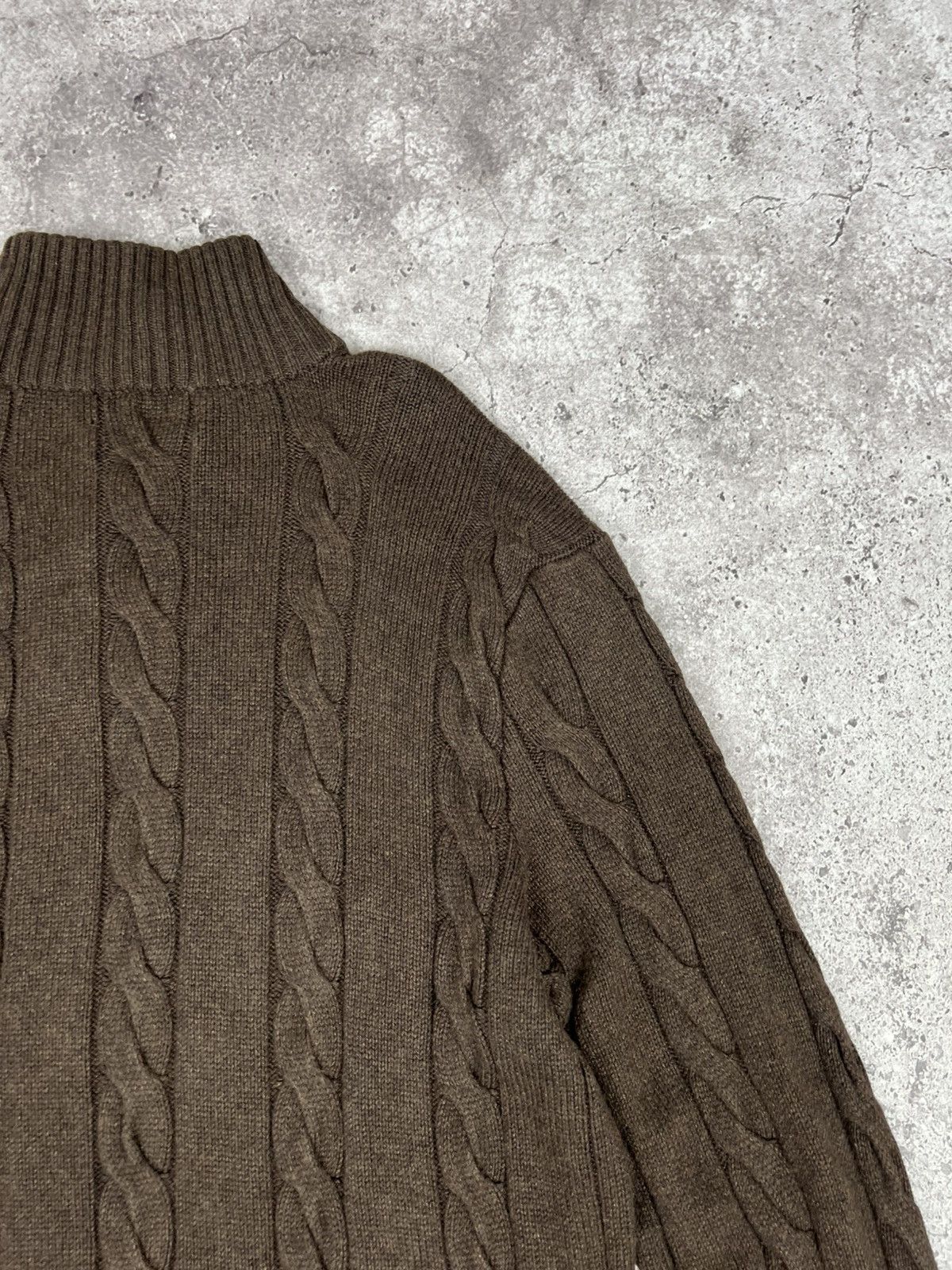 Polo Ralph Lauren Vintage Polo Ralph Lauren Silk Cashmere Knit Sweater Brown Size US XXL / EU 58 / 5 - 18 Thumbnail