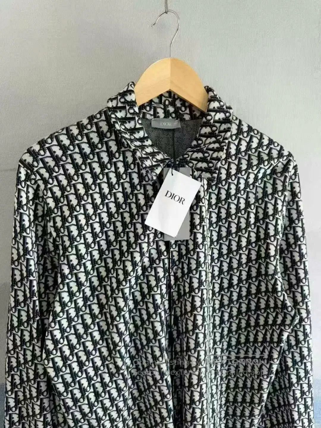 Dior dior oblique navy blue cotton shirt. Size US L / EU 52-54 / 3 - 2 Thumbnail