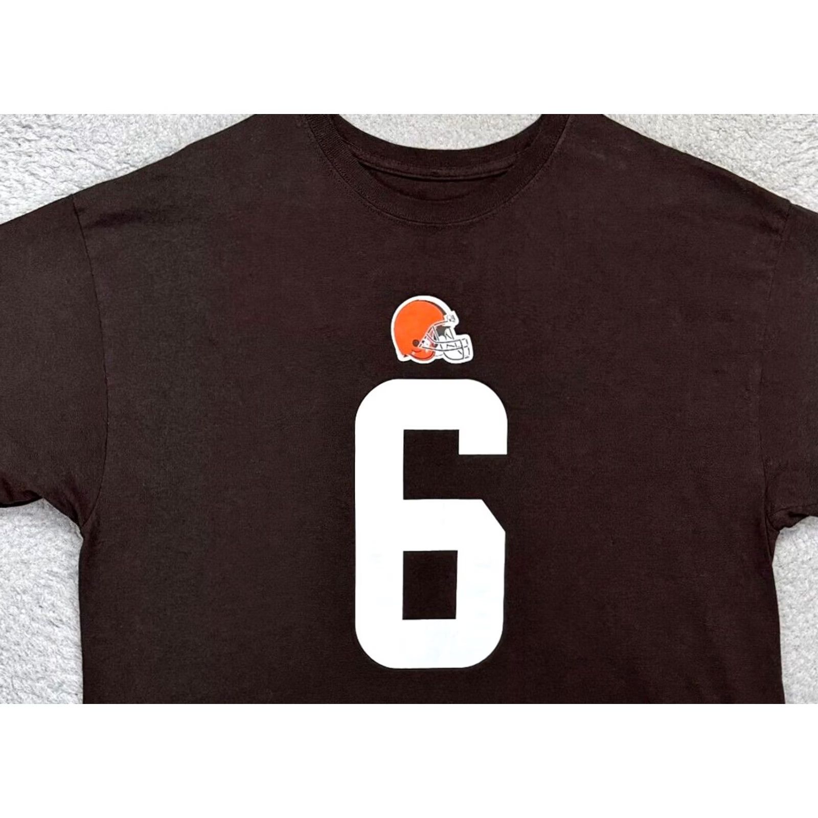 NFL Cleveland Browns Baker Mayfield Jersey Tee NFL Team Apparel Shirt Mens XL Brown Size US XL / EU 56 / 4 - 2 Thumbnail