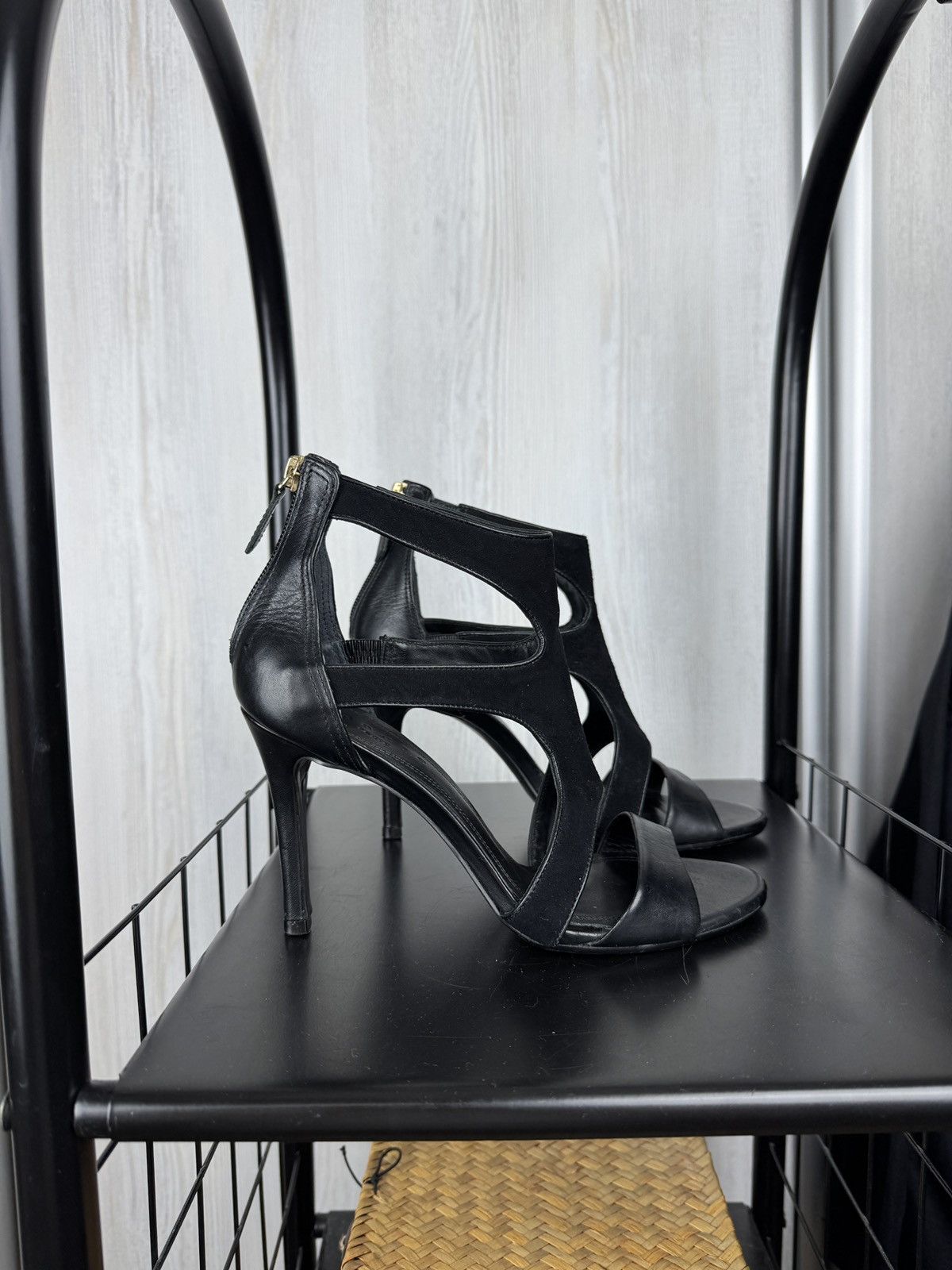 Sandro Sandro Paris black Leather Stiletto High Heel Sandals sz 38 Size US 8 / IT 38 - 2 Thumbnail