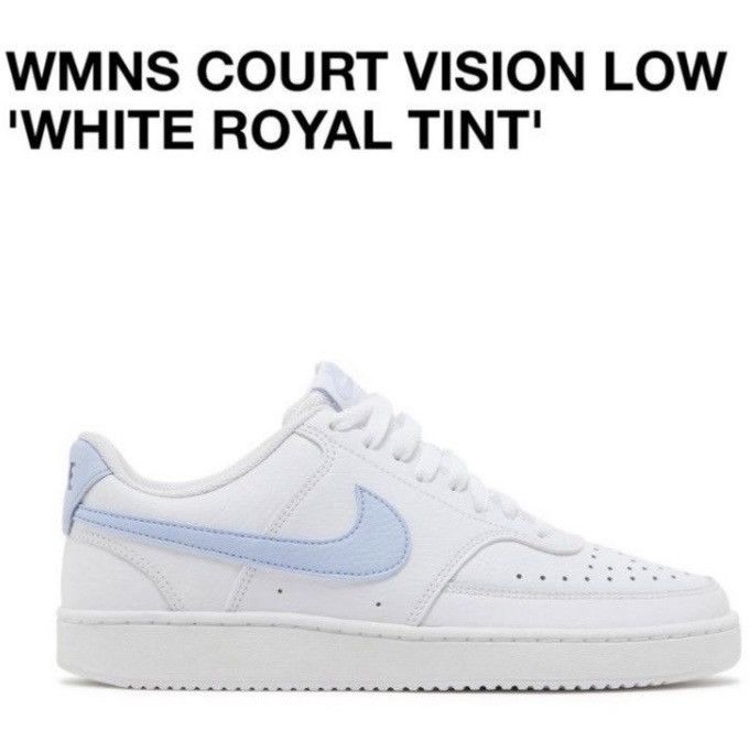 Designer × Nike Nike WMNS COURT VISION LOW 'WHITE ROYAL TINT' Size US 8.5 / IT 38.5 - 8 Thumbnail