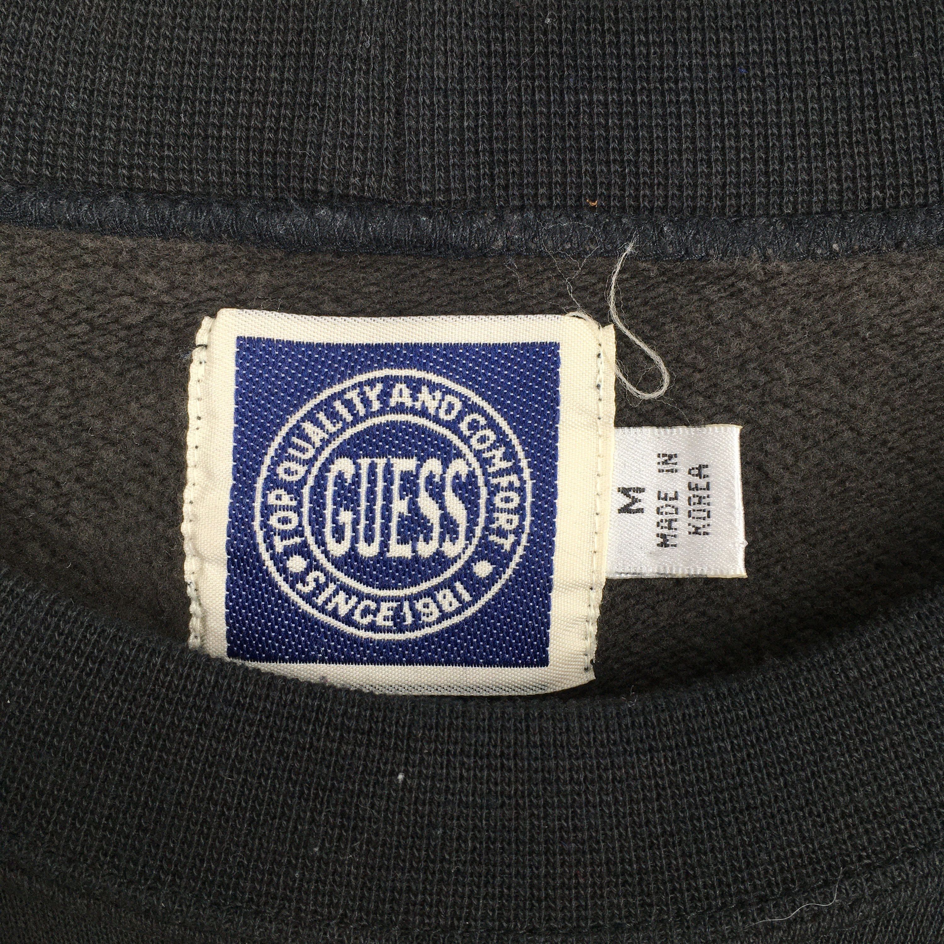 Guess Vintage 90's Guess Jeans Black Sweatshirt Medium Size US M / EU 48-50 / 2 - 4 Thumbnail