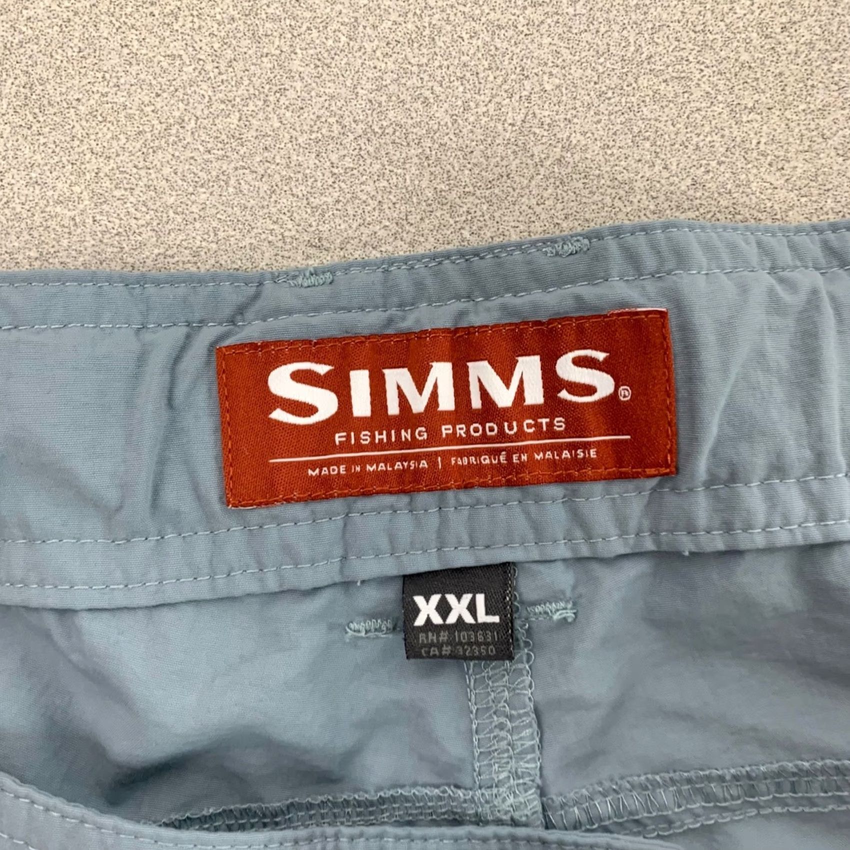 Vintage Simms Fishing Pants Men XXL Light Blue Lightweight Nylon Quick-Dry Outdoor Size US 39 - 4 Thumbnail