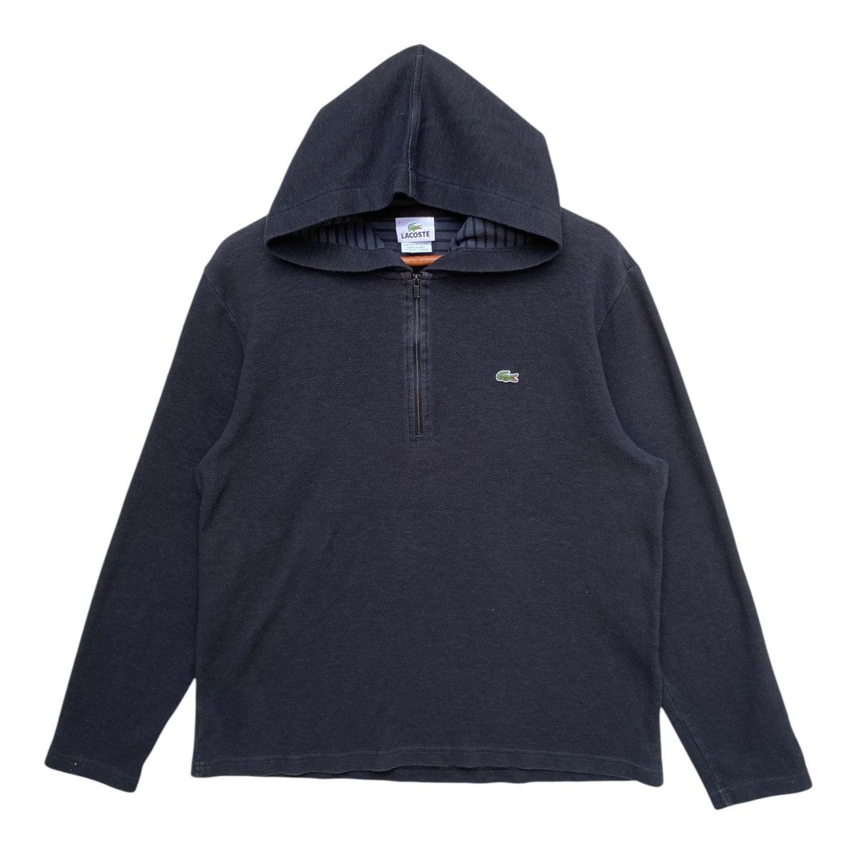 Lacoste Lacoste Hoodie Quarter Zip Pullover Jumper Size M Size US M / EU 48-50 / 2 - 1 Thumbnail