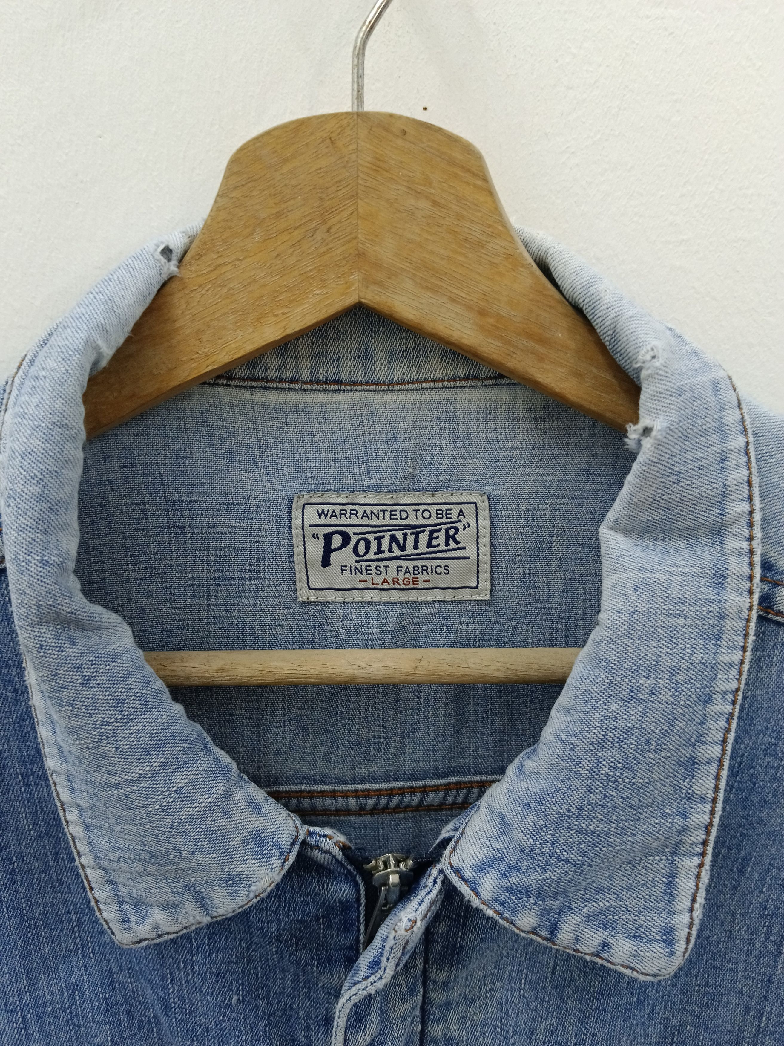 Pointer Distressed Vintage 90s Pointer Chinese Kung Fu Denim Size US L / EU 52-54 / 3 - 6 Thumbnail