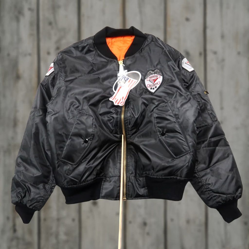 Rothco Rothco MA-1 Jacket Bomber Black Security Reversible Medium M Flyers Size US M / EU 48-50 / 2 - 1 Thumbnail