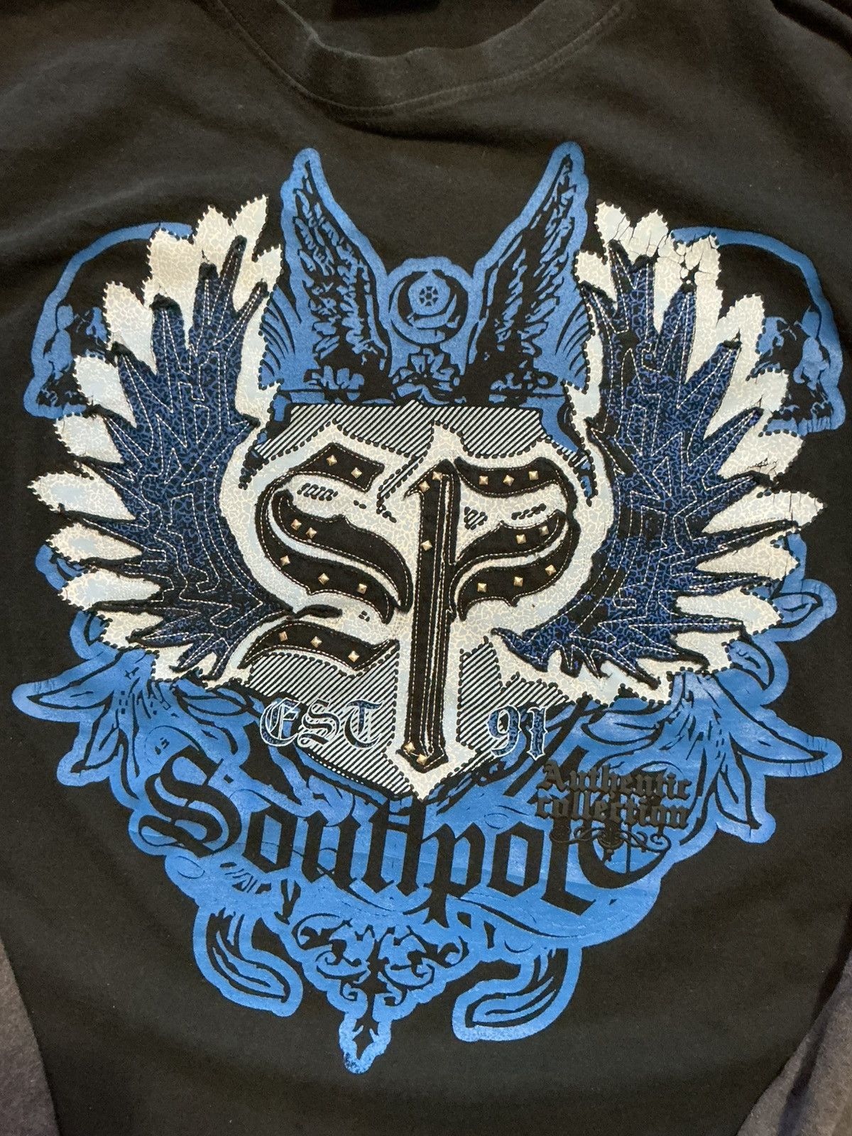 Southpole Vintage Y2K SouthPole SP Double Layer Wings L/S T-Shirt Size US S / EU 44-46 / 1 - 3 Thumbnail