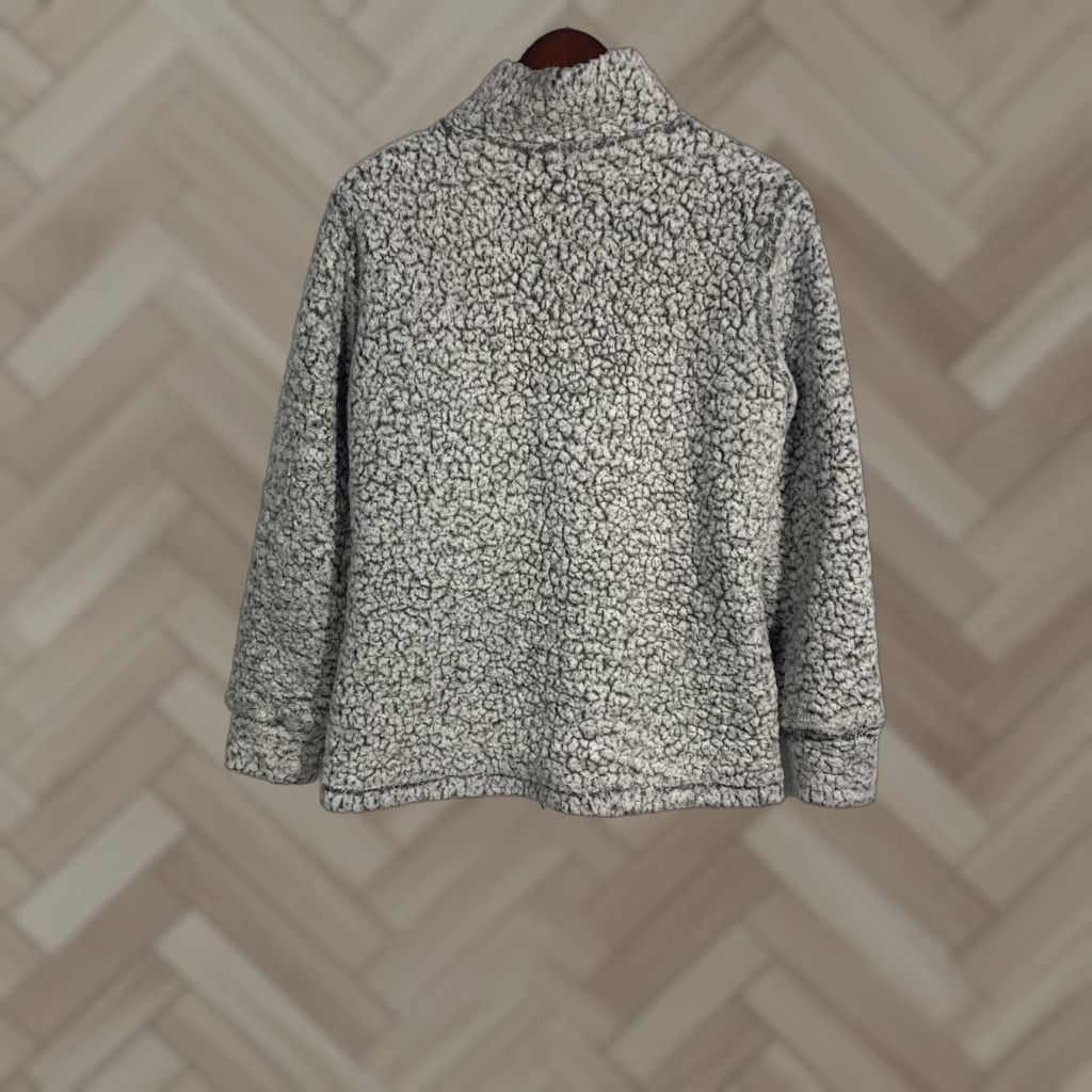 Weatherproof VINTAGE Weatherproof Women's Frosty Tipped Sherpa Pullover Size M Gray 1/4 Zip Sweater Regular Fit Fall Winter Womens Size M / US 6-8 / IT 42-44 - 1 Thumbnail