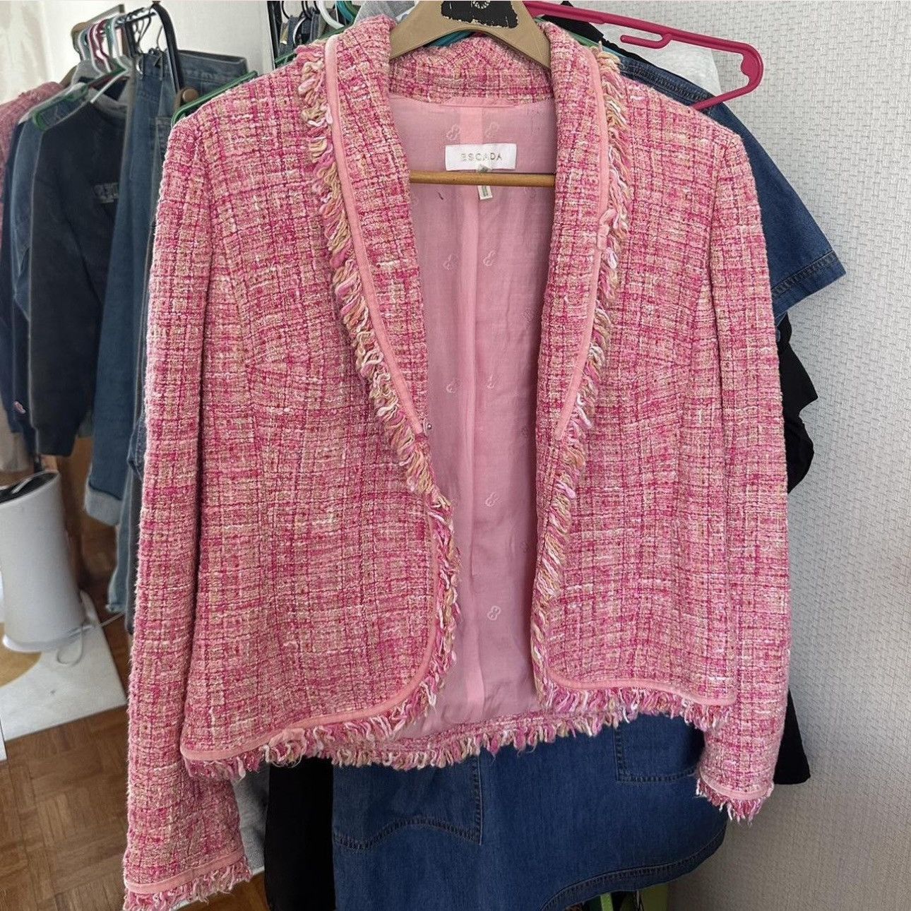 Escada Vintage Escada Tweed Blazer Size XS / US 0-2 / IT 36-38 - 1 Thumbnail