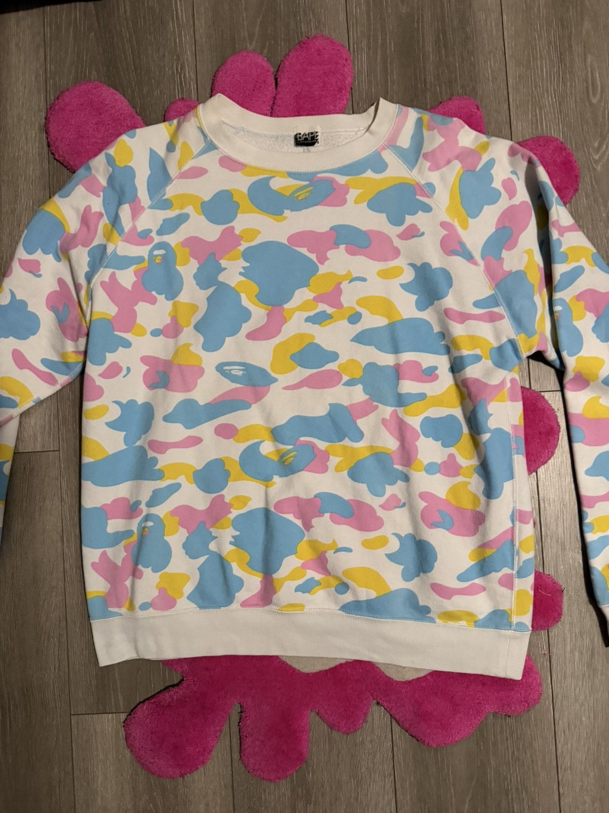 Bape Bape Cotton Candy Crewneck Sweatshirt (2006) Size US M / EU 48-50 / 2 - 1 Thumbnail